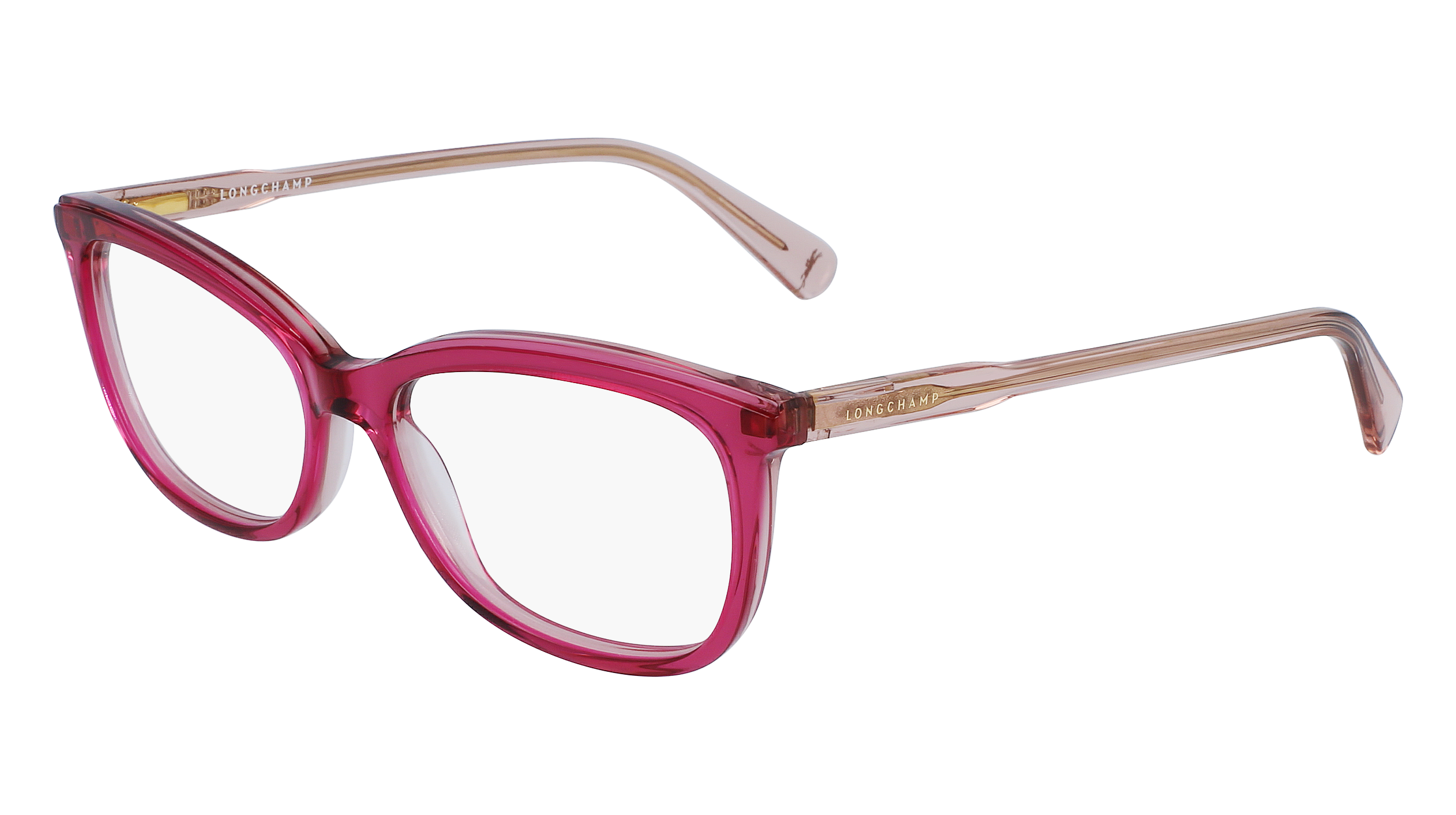 0886895595902 - LONGCHAMP Damen LO2718 610 Rahmen von BRILLEN Acetat Rosa  Quadratisch Normal Normal