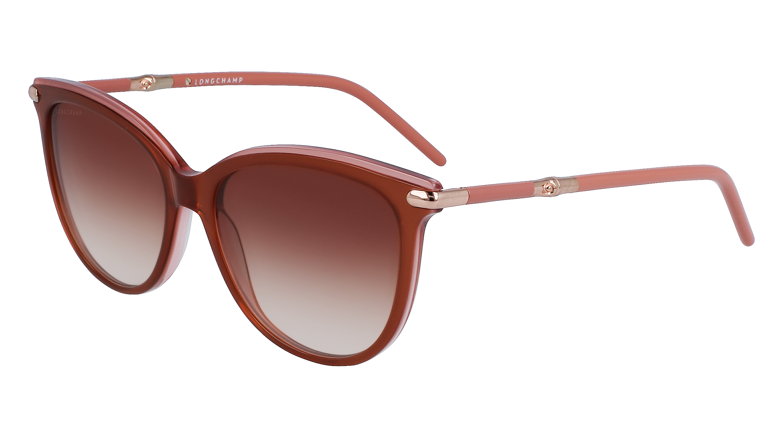 0886895596008 - LONGCHAMP Damen LO727S 207 Gläser SONNENBRILLEN Acetat Braun Braun Geometrisch Normal Normal