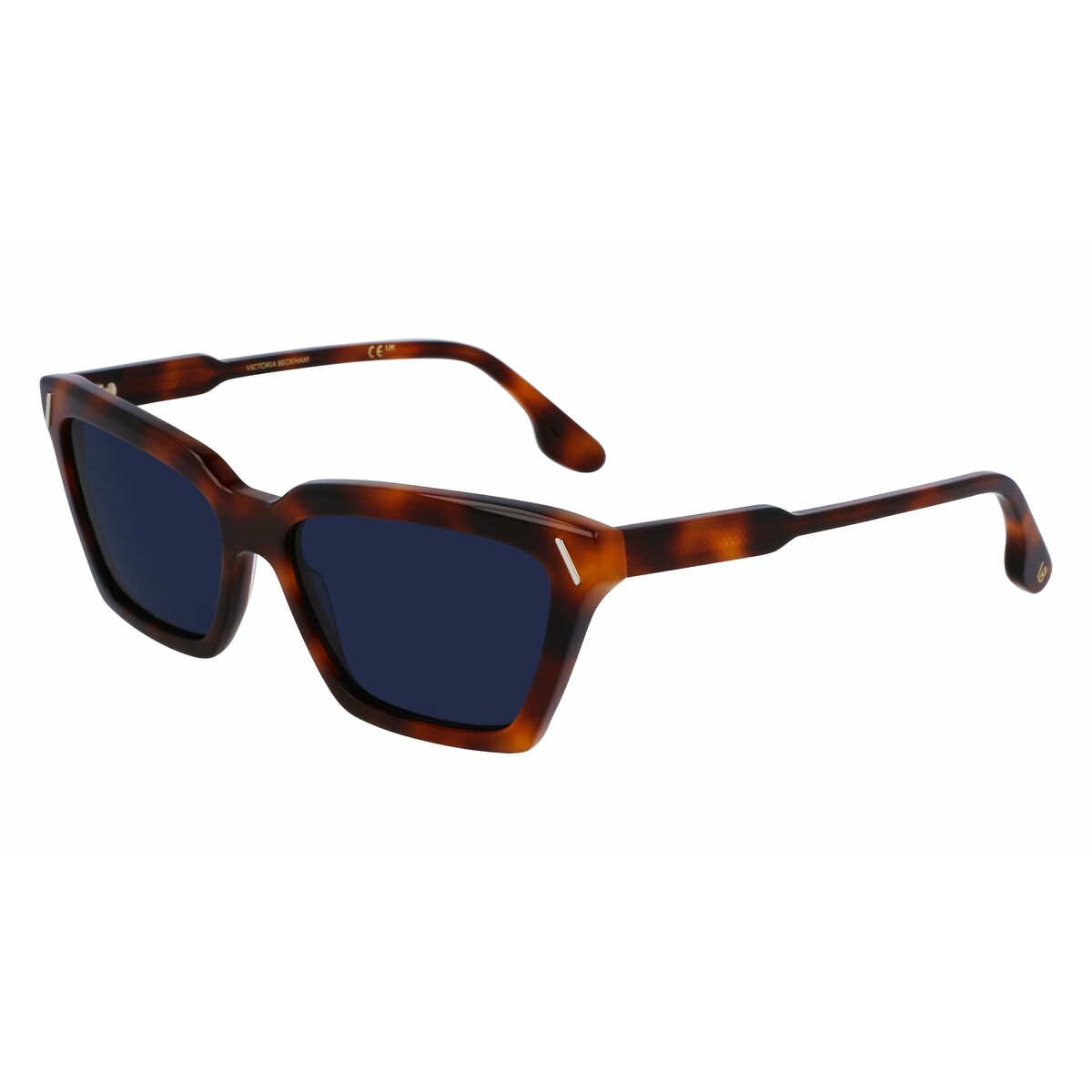 0886895608619 - Damen VB661S 215 Sonnenbrillen Acetat Havanna Blau Cat Eye Normal Normal