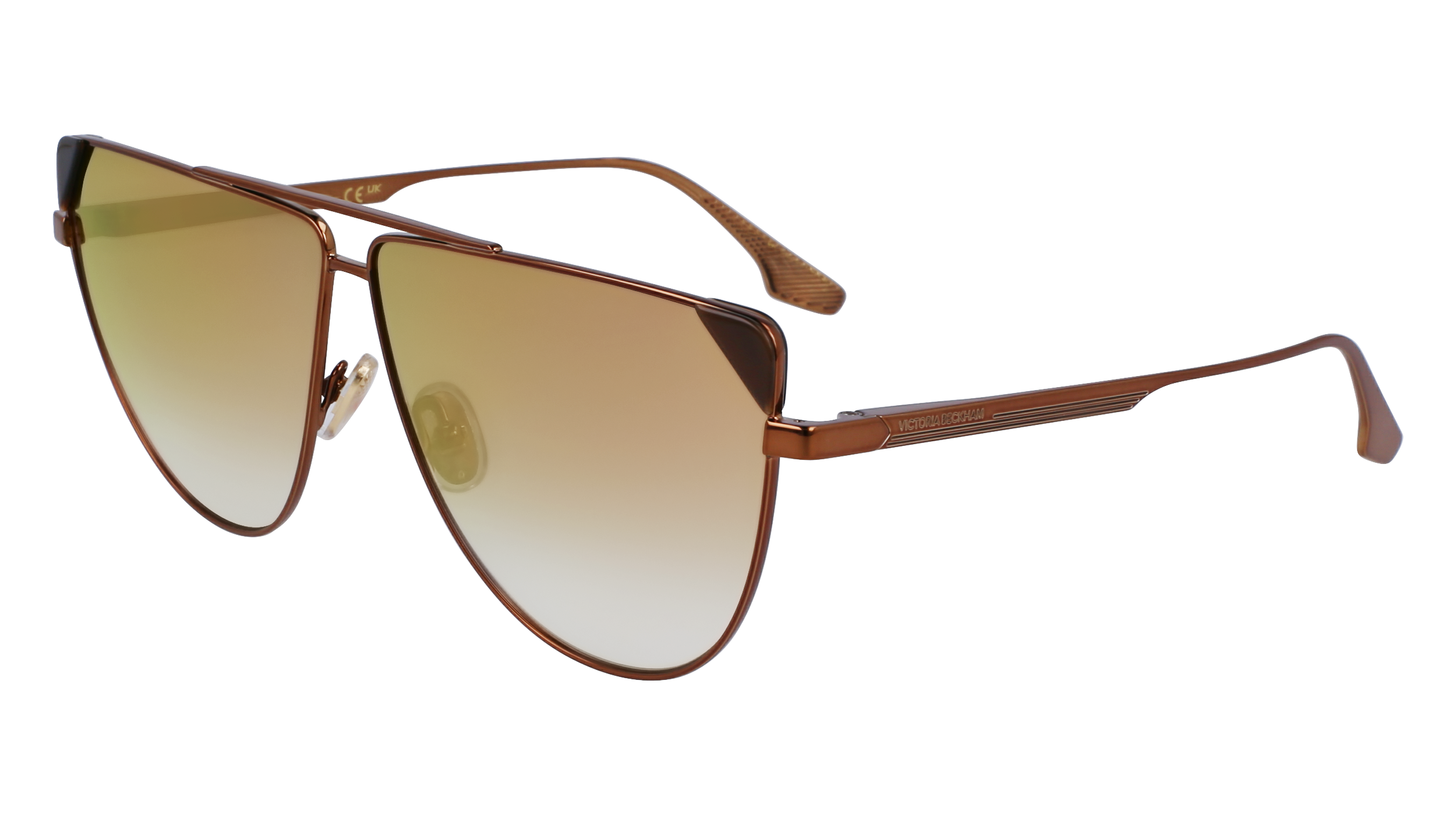 0886895608718 - Damen VB239S 230 Gläser SONNENBRILLEN Metall Bronze   Kupfer Braun Pilot Normal Normal