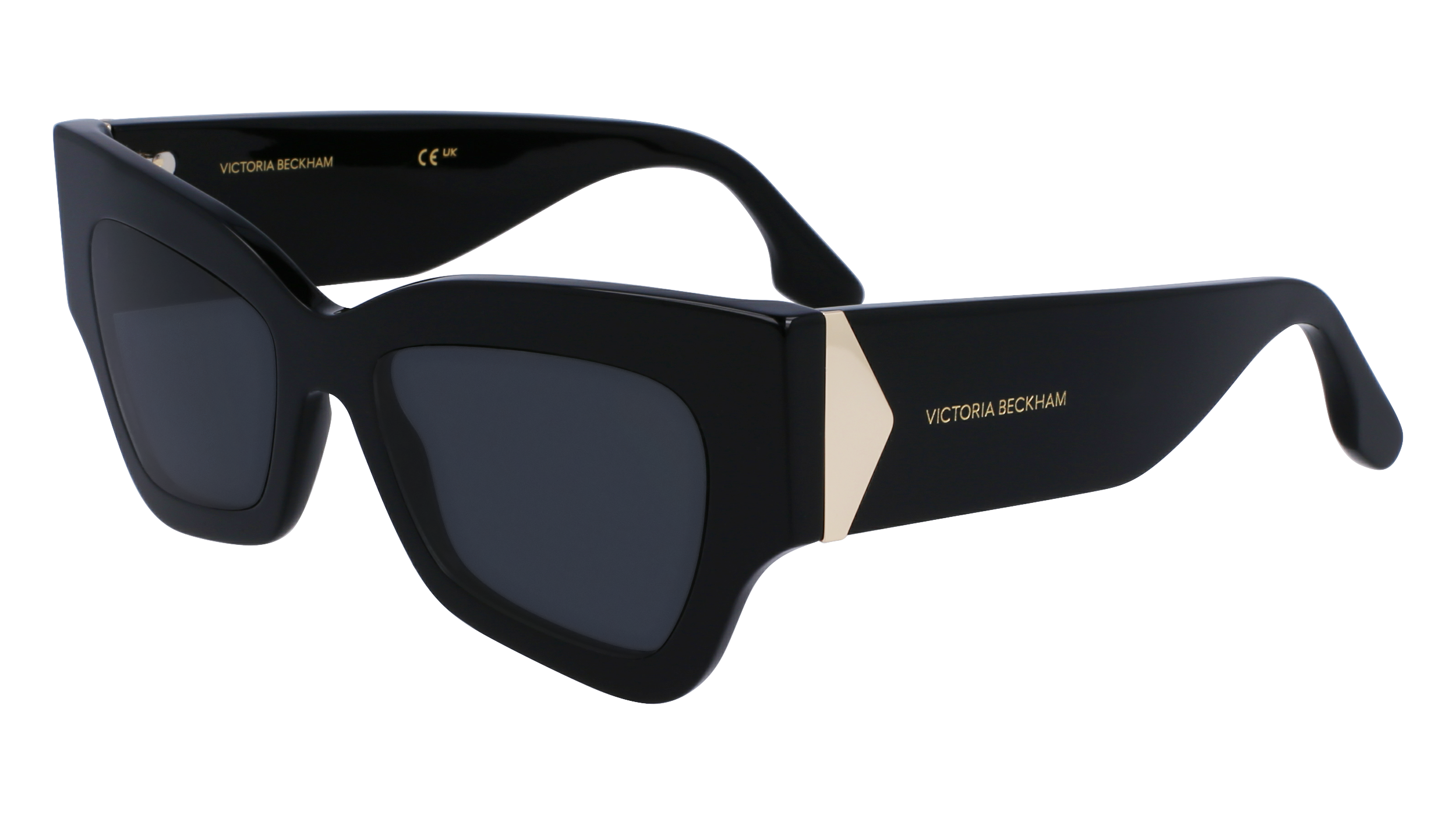 0886895608923 - Damen VB662S 001 Gläser SONNENBRILLEN Acetat Schwarz Grau Schmetterling Normal Normal