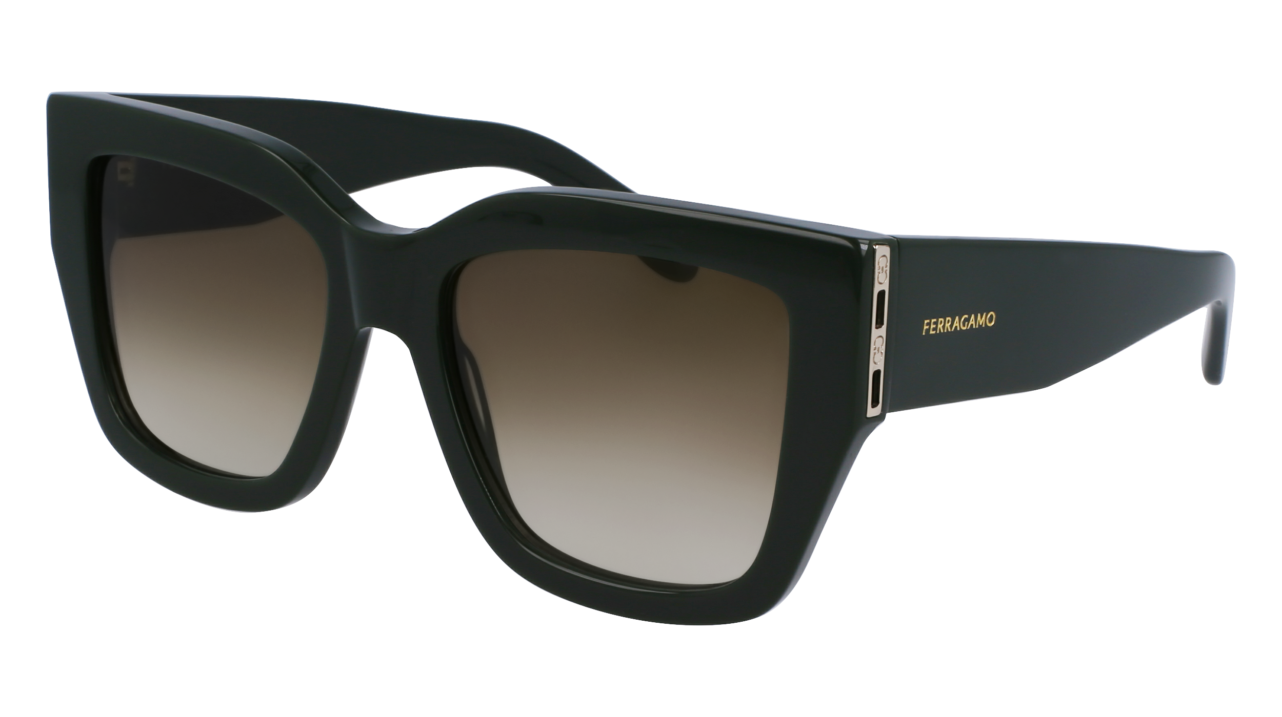 0886895610018 - Damen SF1104S 302 Gläser SONNENBRILLEN Acetat Grün Braun Quadratisch Normal Normal