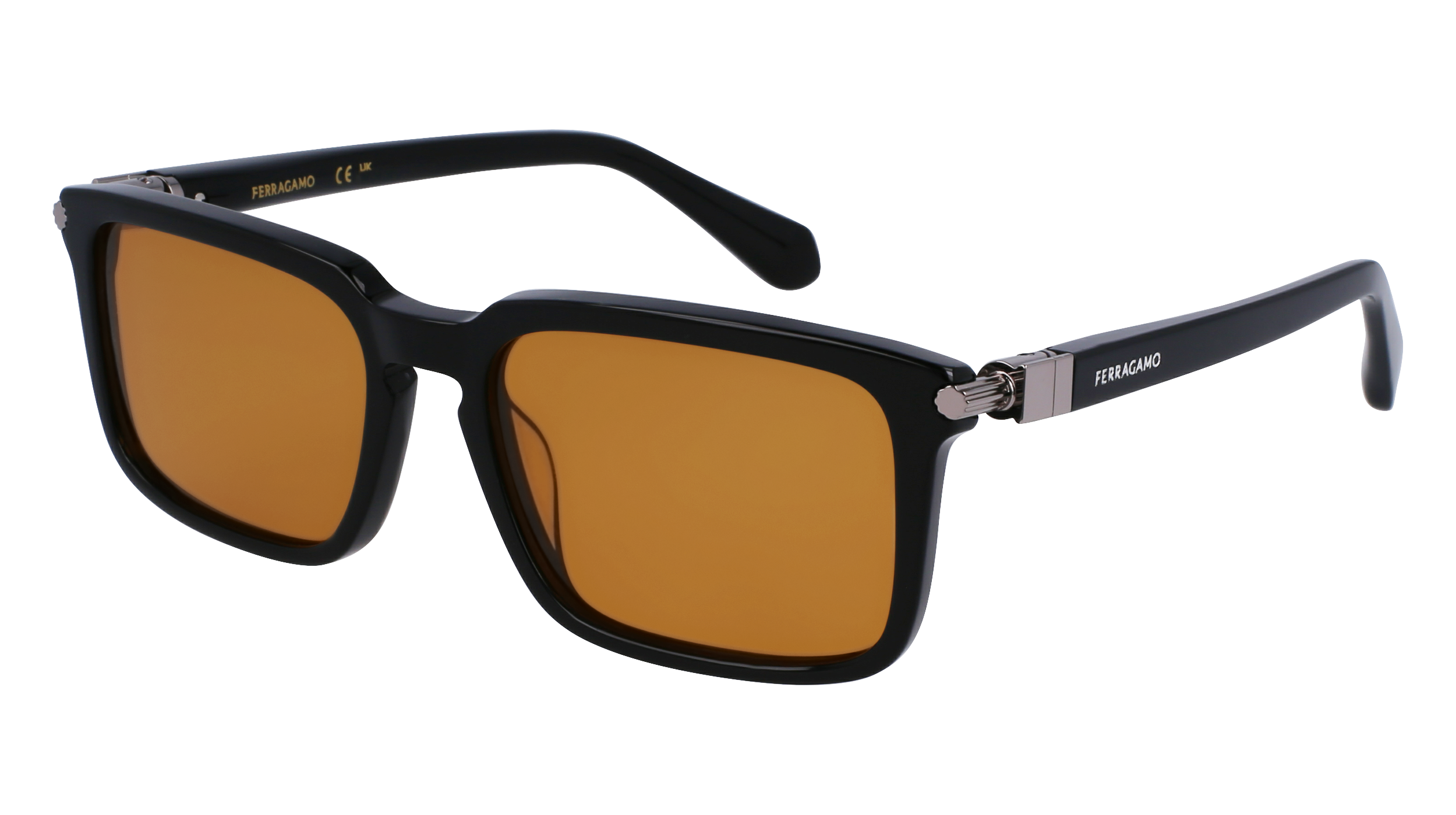 0886895610087 - Herren SF1110S 009 Gläser SONNENBRILLEN Acetat Schwarz Braun Quadratisch Normal Normal