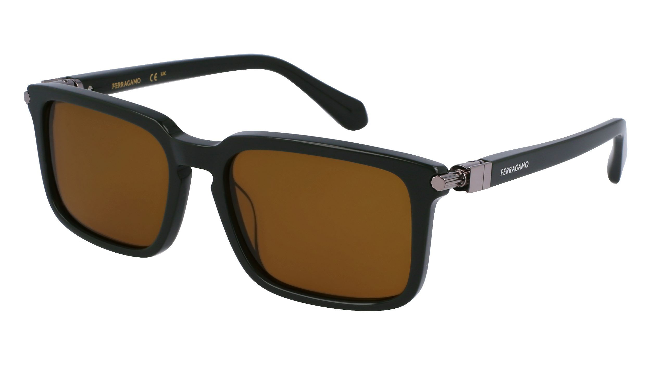 0886895610100 - Herren SF1110S 302 Gläser SONNENBRILLEN Acetat Grün Braun Quadratisch Normal Normal