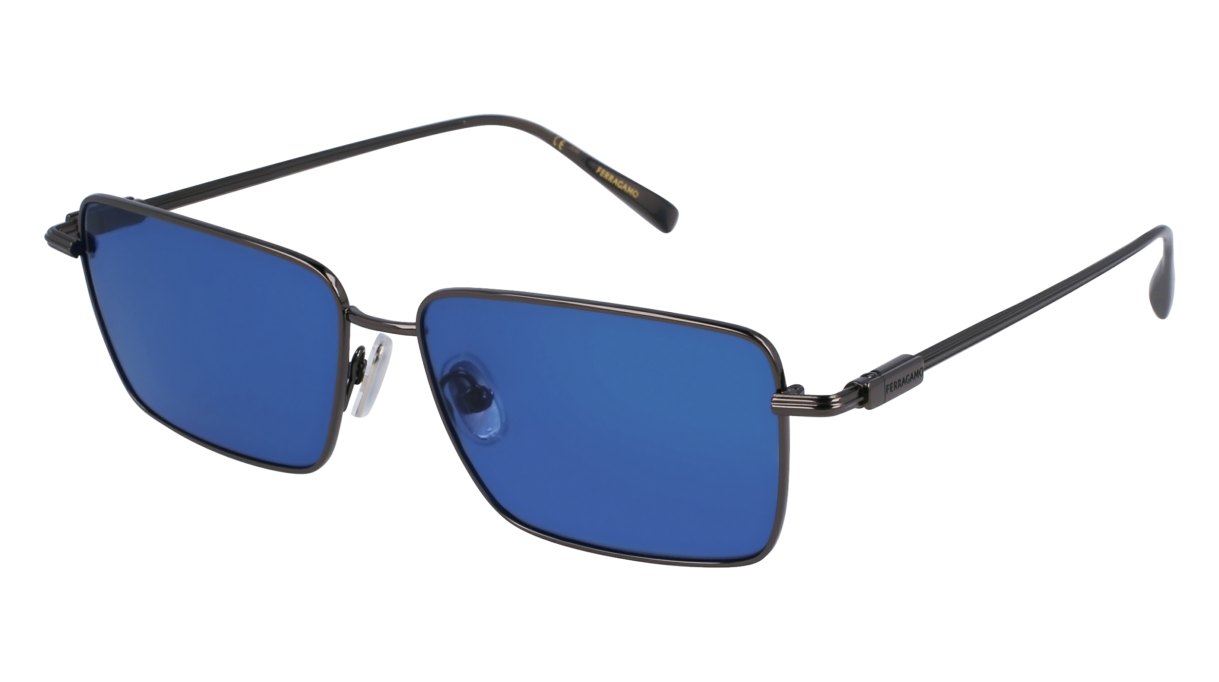 0886895610193 - Herren SF309S 016 Sonnenbrillen Metall Grau Blau Quadratisch Normal Normal