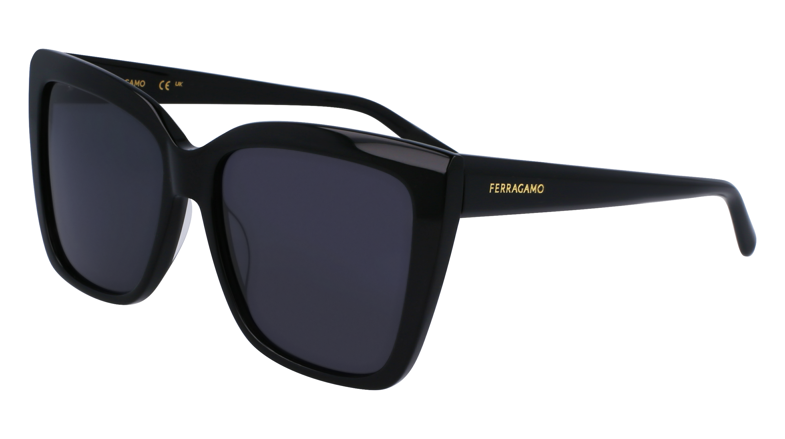 0886895610230 - Damen SF1102S 001 Gläser SONNENBRILLEN Acetat Schwarz Grau Quadratisch Normal Normal