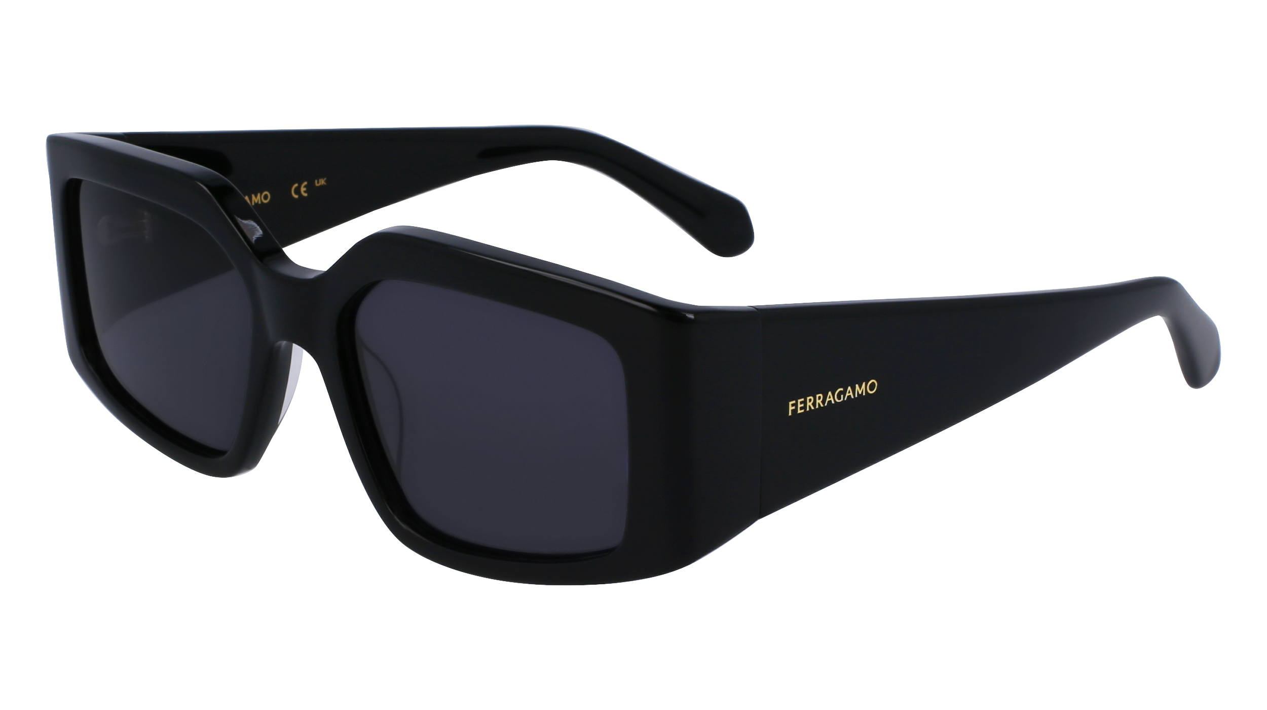 0886895610339 - Damen SF1101S 001 Gläser SONNENBRILLEN Acetat Schwarz Schwarz Quadratisch Normal Normal