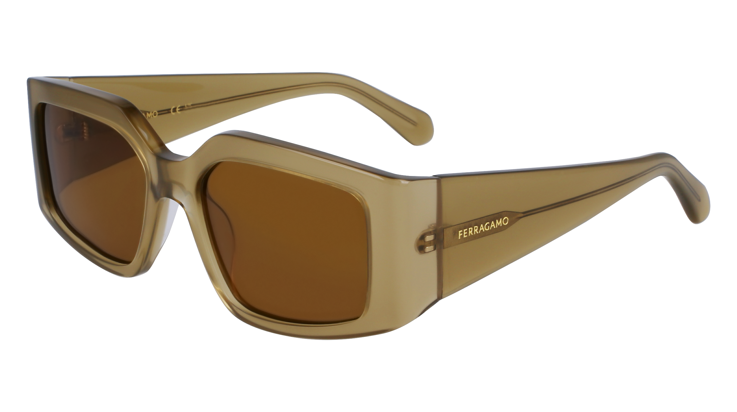 0886895610353 - Damen SF1101S 330 Gläser SONNENBRILLEN Acetat Grün Braun Quadratisch Normal Normal