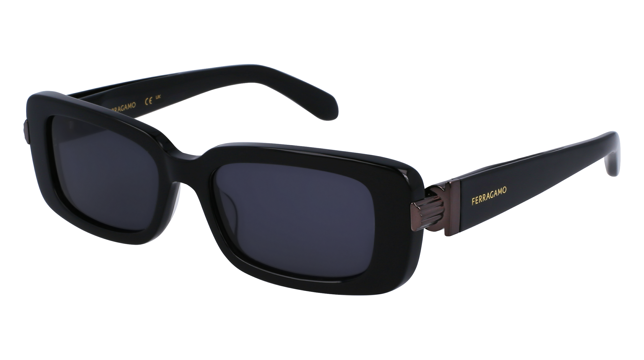 0886895610414 - Damen SF1105S 001 Gläser SONNENBRILLEN Acetat Schwarz Grau Quadratisch Normal Normal