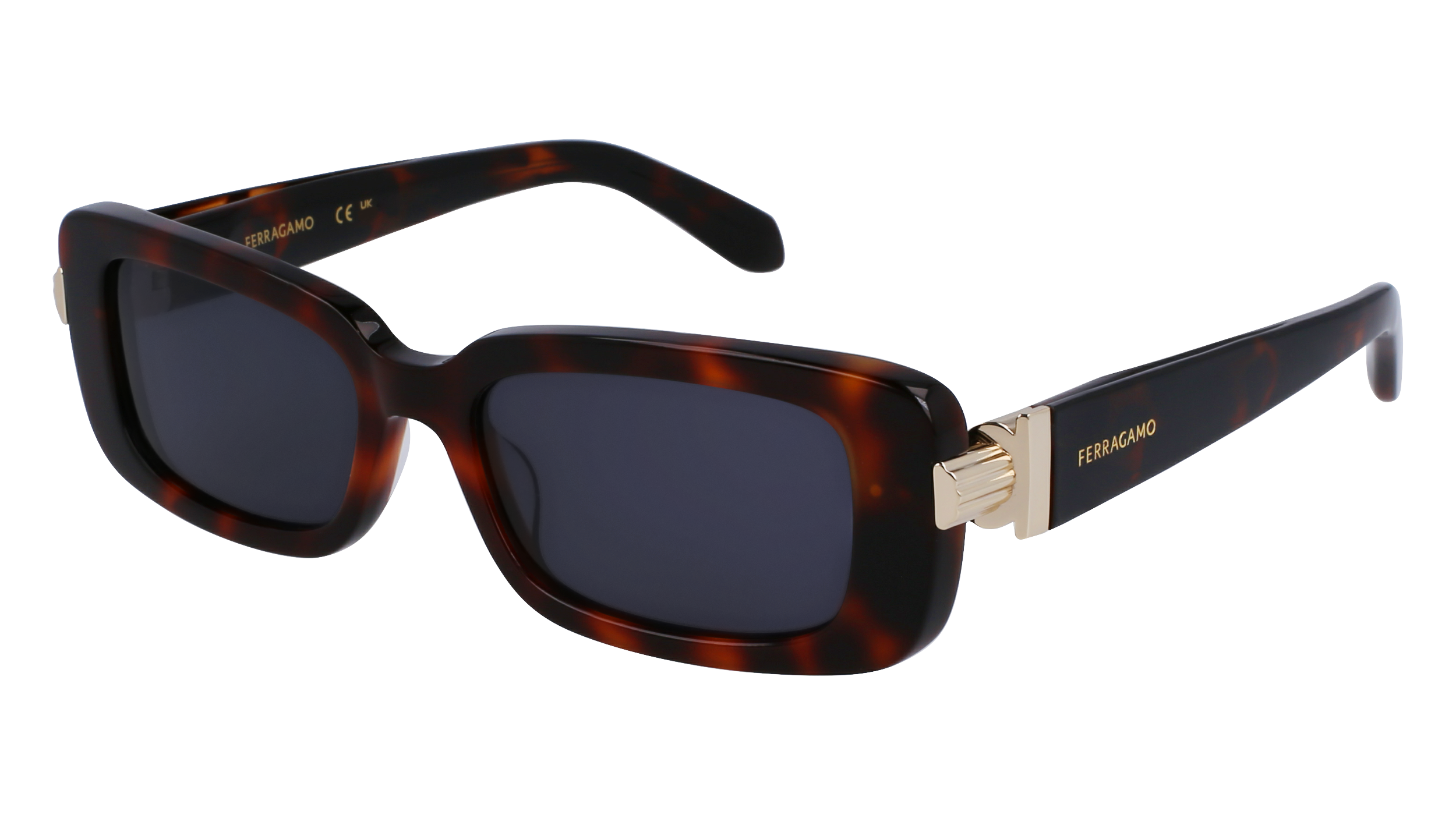 0886895610438 - Damen SF1105S 240 Gläser SONNENBRILLEN Acetat Havanna Grau Quadratisch Normal Normal