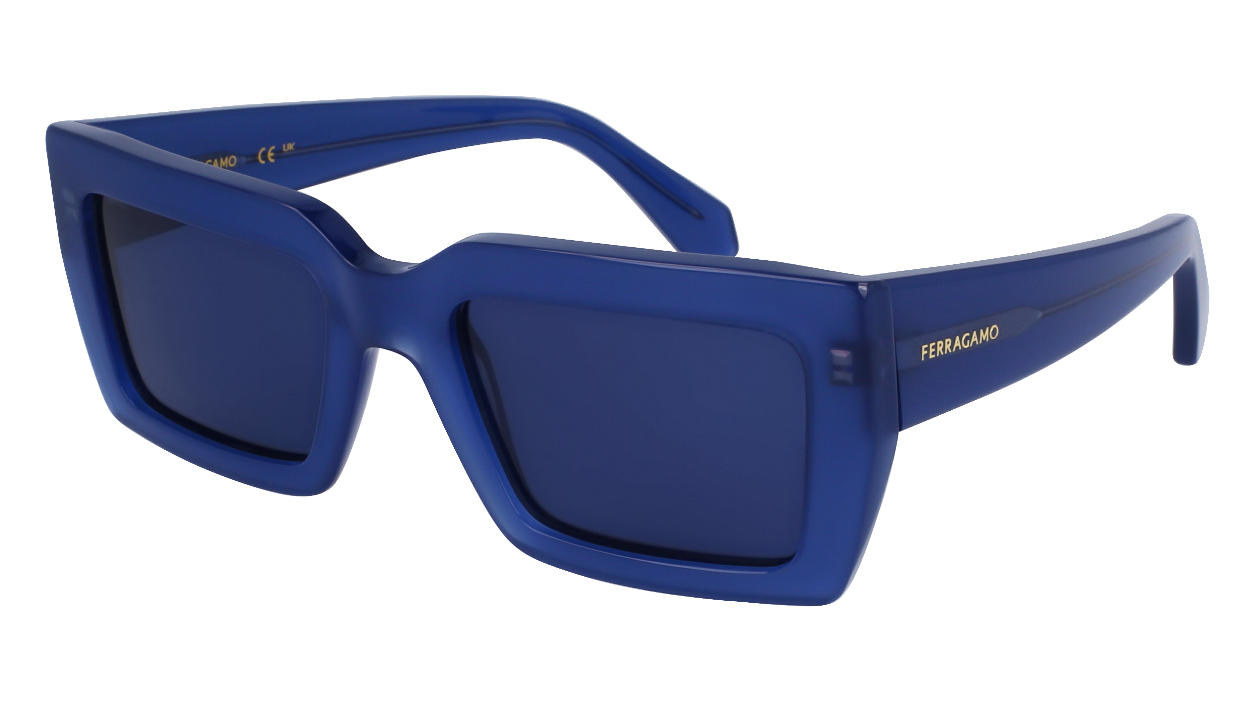 0886895612692 - Damen SF1108S 423 Gläser SONNENBRILLEN Acetat Blau Blau Quadratisch Normal Normal