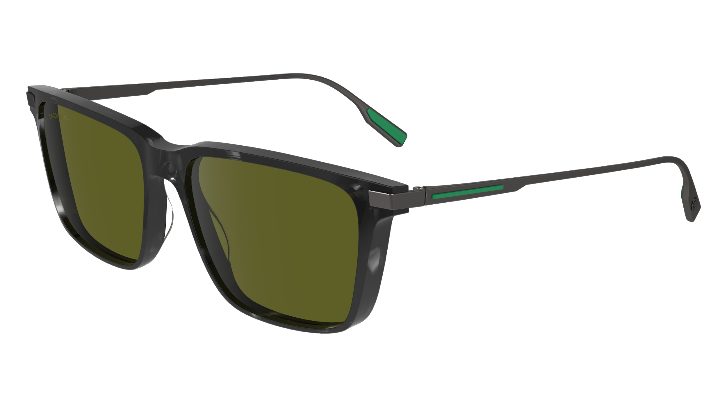 0886895621014 - Herren L6017S 240 Gläser SONNENBRILLEN Acetat Havanna Grün Quadratisch Normal Normal