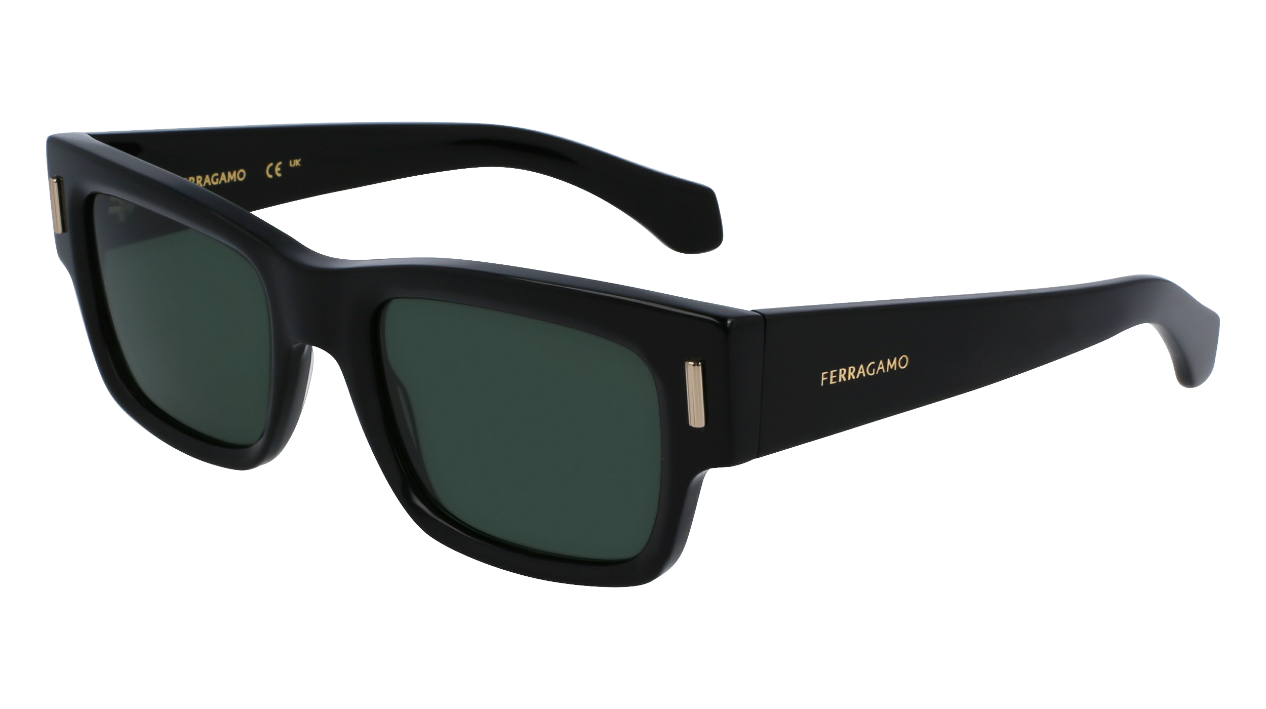 0886895628662 - Herren SF2011S 001 Gläser SONNENBRILLEN Acetat Schwarz  Quadratisch Normal Normal