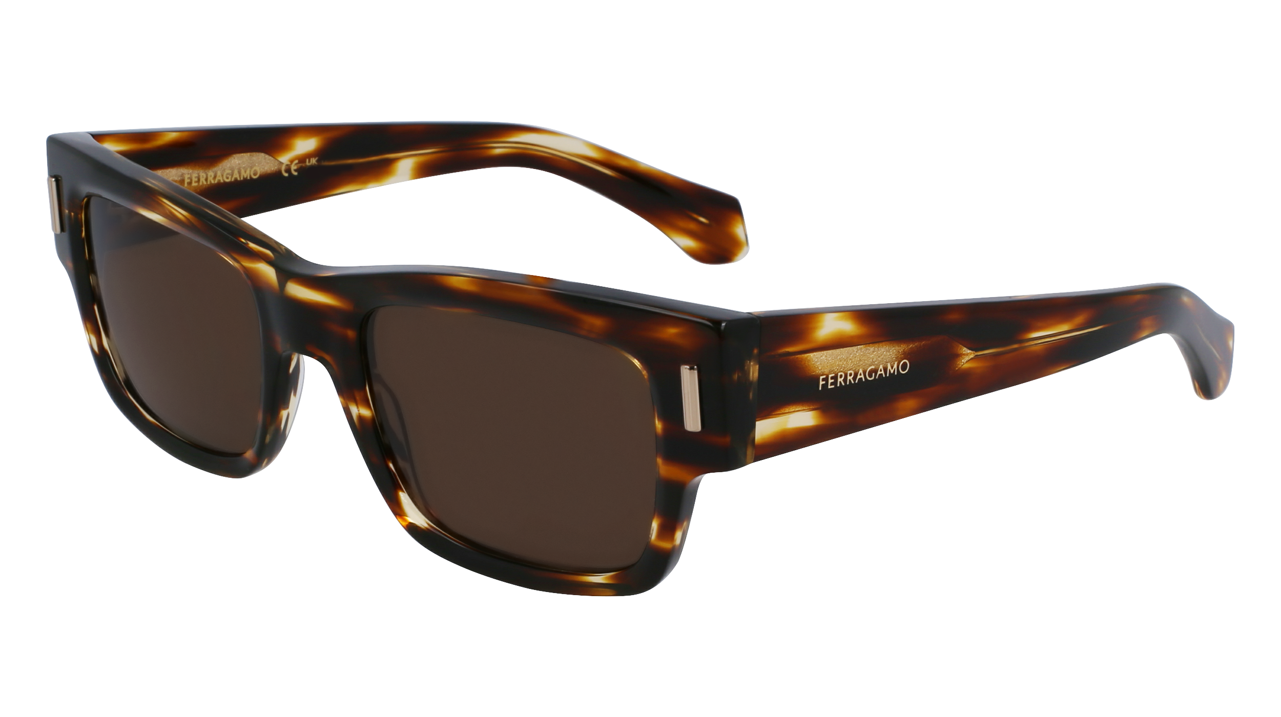 0886895628686 - Herren SF2011S 216 Gläser SONNENBRILLEN Acetat Braun  Quadratisch Normal Normal