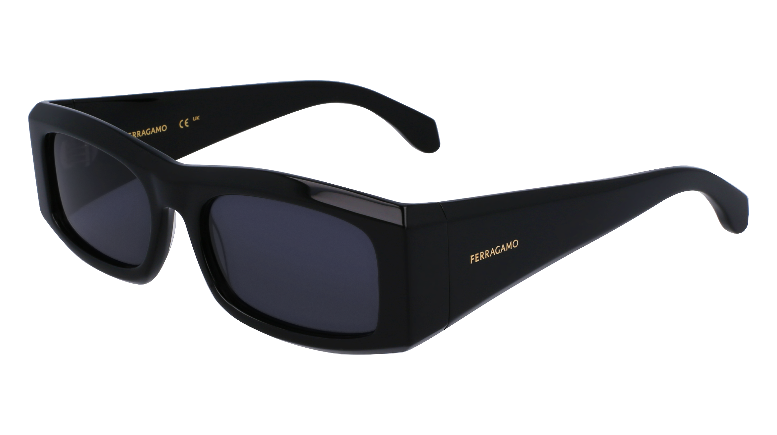 0886895628716 - Herren SF2012S 001 Gläser SONNENBRILLEN Acetat Schwarz  Quadratisch Normal Normal