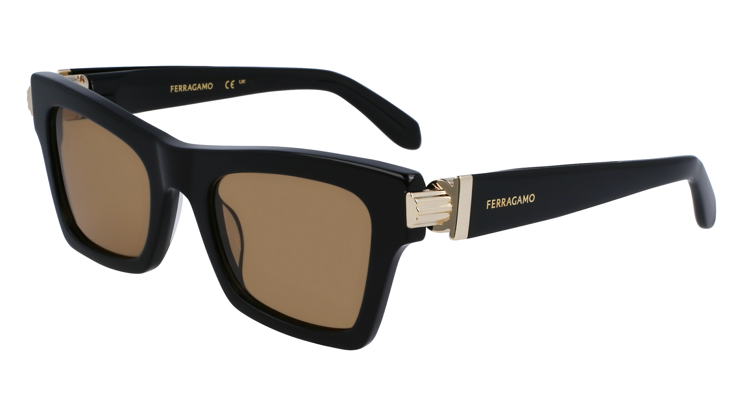 0886895628754 - Damen SF2013S 011 Gläser SONNENBRILLEN Acetat Schwarz  Quadratisch Normal Normal