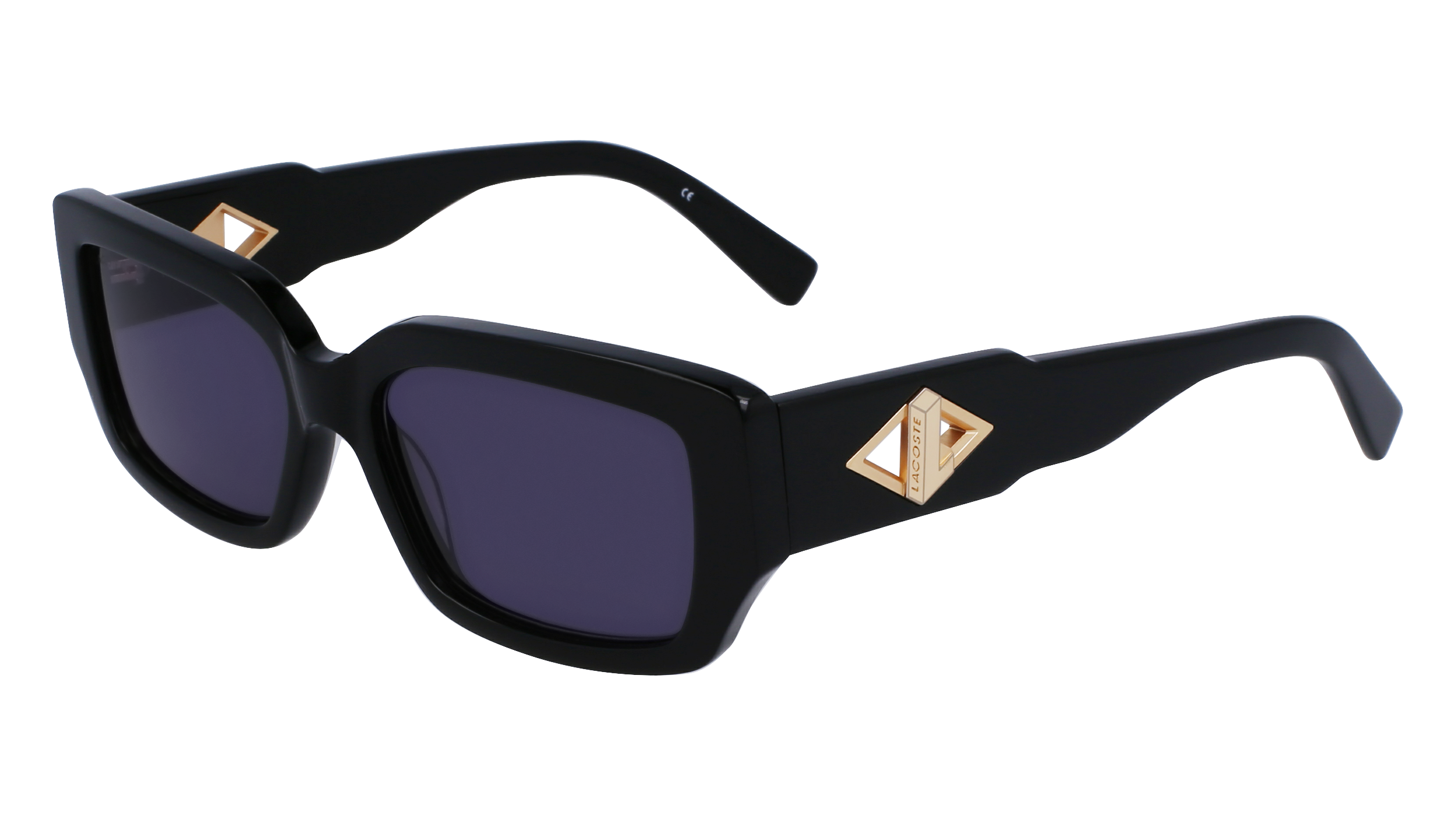 0886895628822 - Damen L6021S 001 Sonnenbrillen Acetat Schwarz Grau Quadratisch Normal Normal