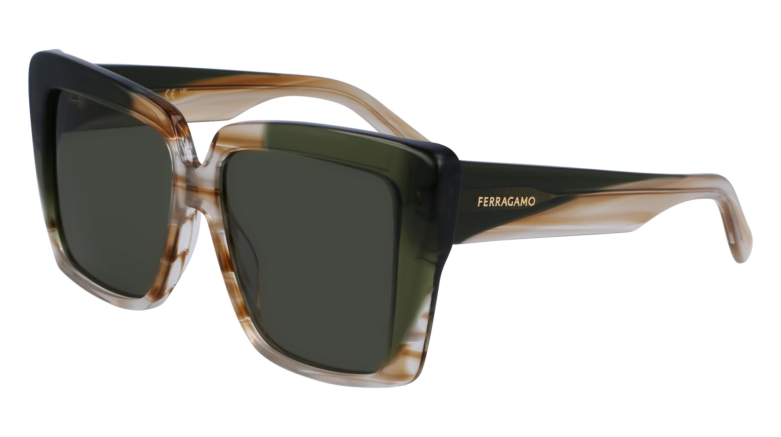 0886895638203 - Damen SF1060SN 263 Gläser SONNENBRILLEN Acetat Gelb  Quadratisch Normal Normal