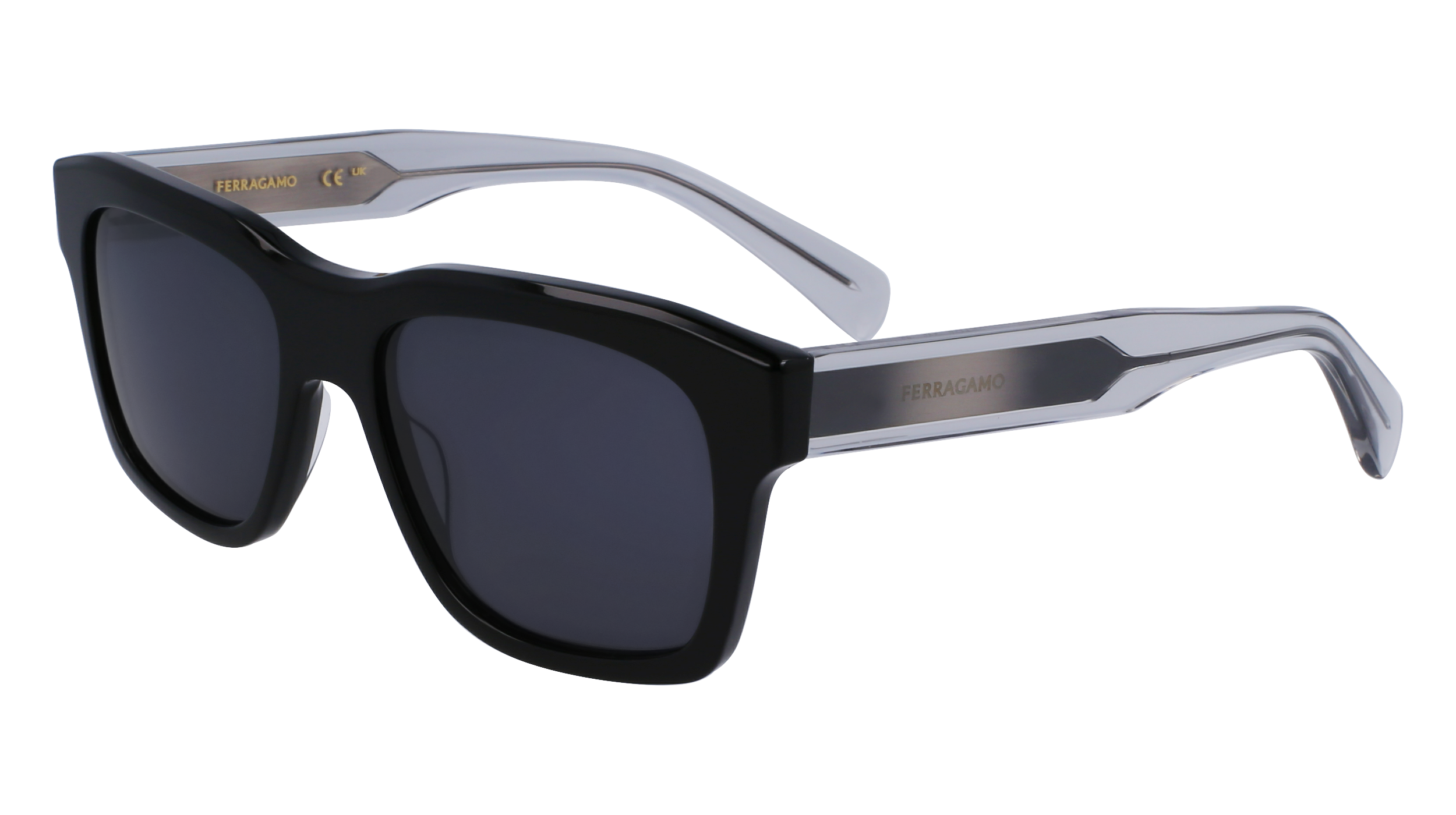 0886895638906 - Herren SF1087SN 013 Gläser SONNENBRILLEN Acetat Schwarz  Quadratisch Normal Normal