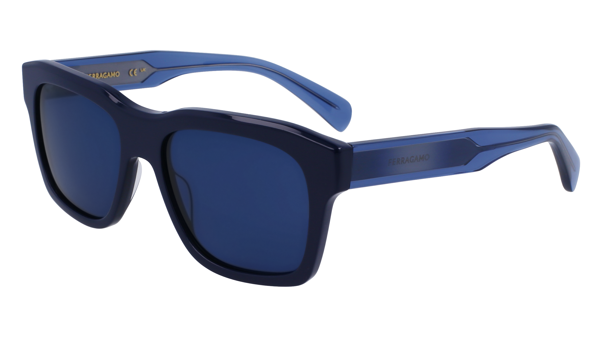 0886895638920 - Herren SF1087SN 414 Gläser SONNENBRILLEN Acetat Blau  Quadratisch Normal Normal