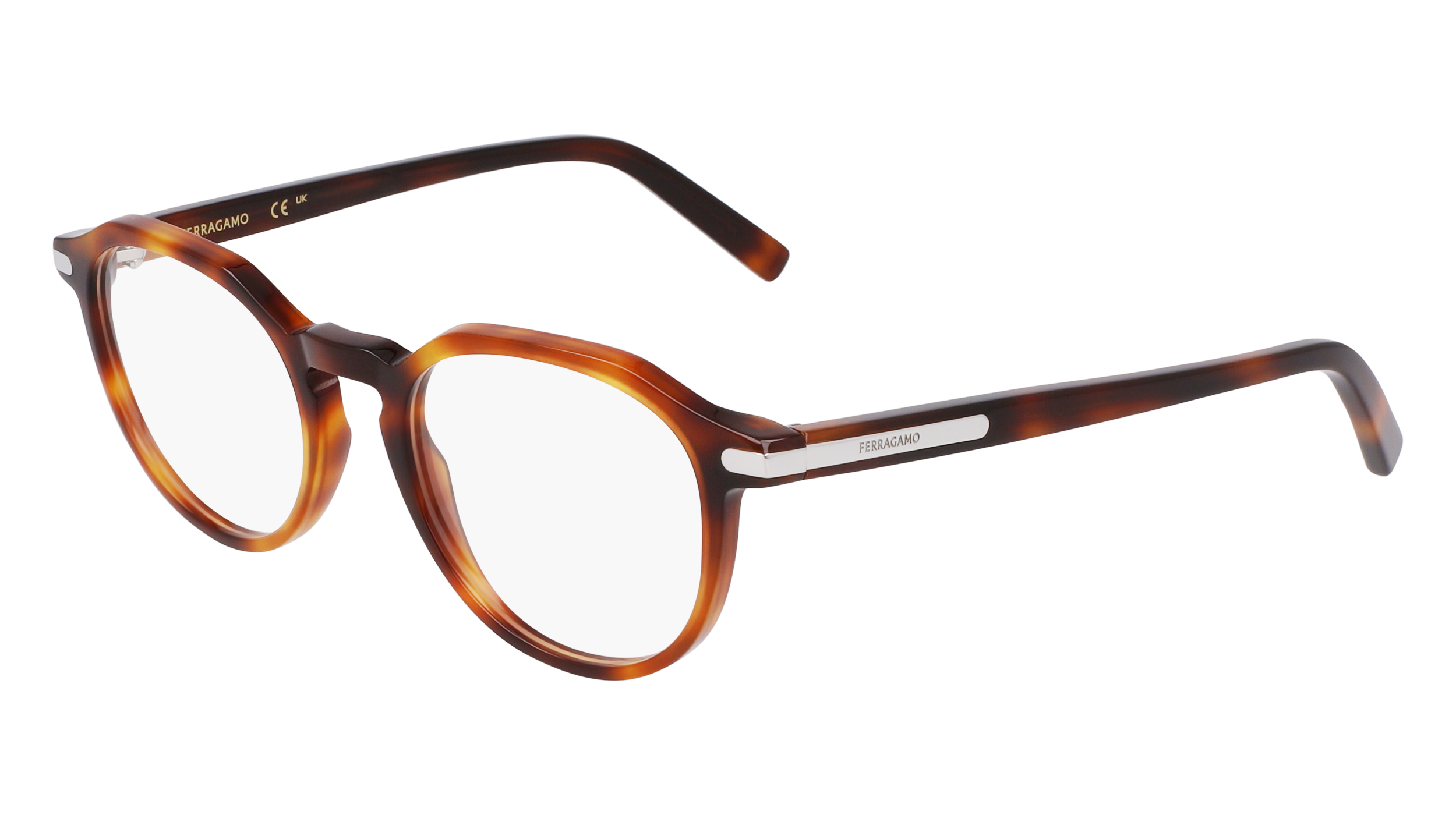 0886895640619 - Herren SF2955N 240 Rahmen von BRILLEN Acetat Havanna  Rund Normal