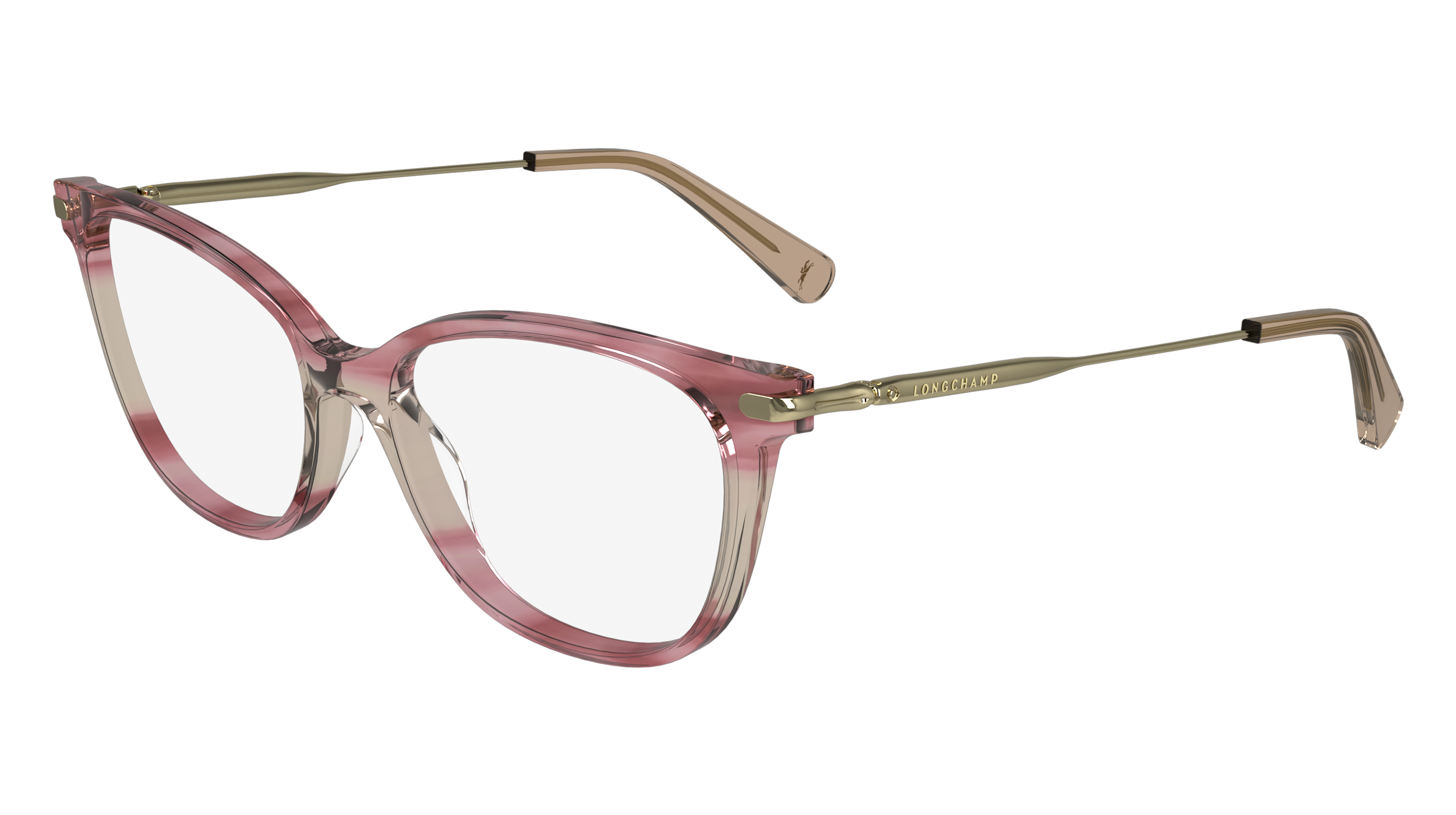 0886895641081 - LONGCHAMP DAMEN LO2735 616 Rahmen von BRILLEN Acetat Rose  Katzenauge Normal Normal