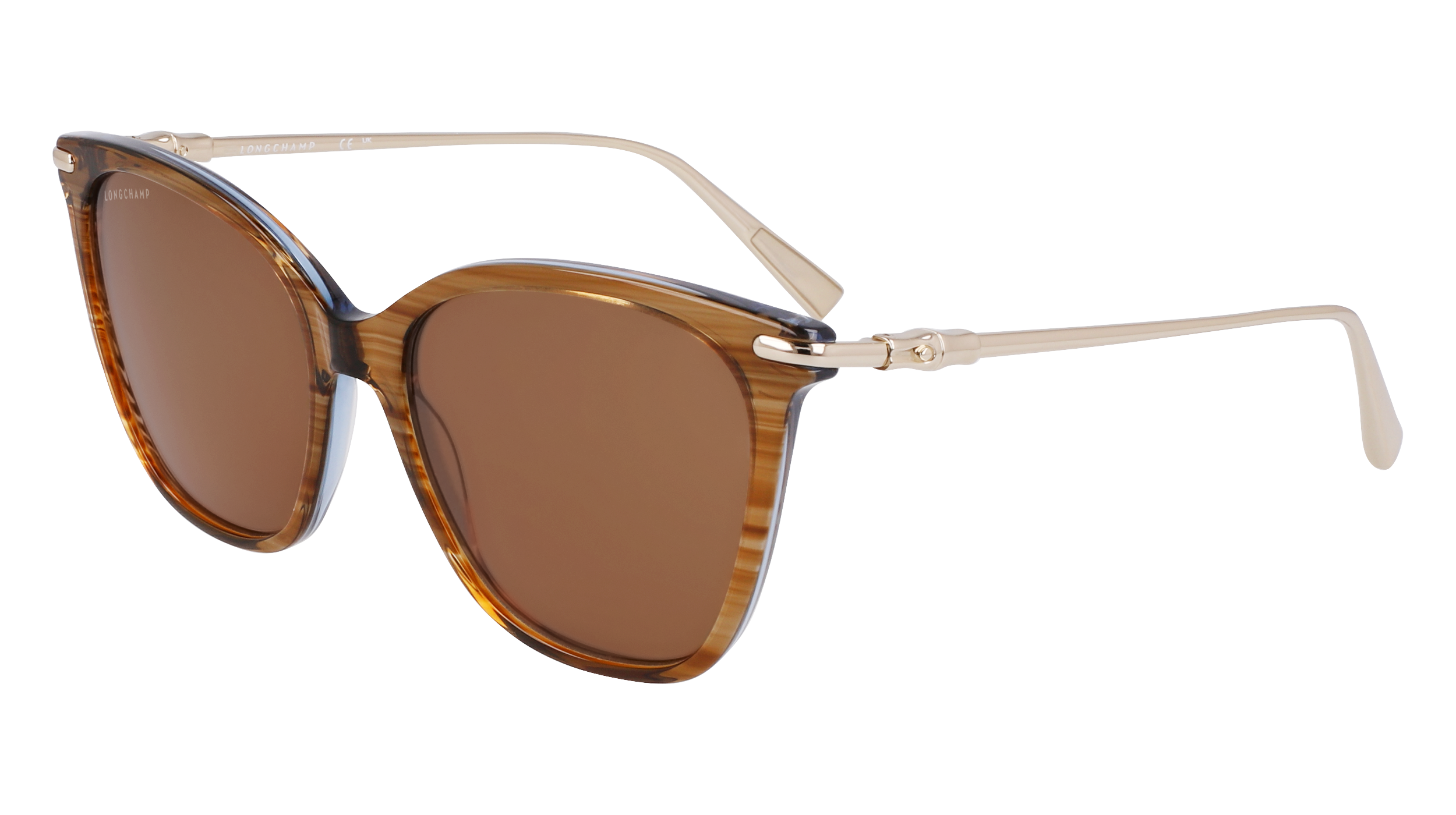 0886895641227 - LONGCHAMP Damen LO757S 211 Gläser SONNENBRILLEN Acetat Braun  Quadratisch Normal Normal