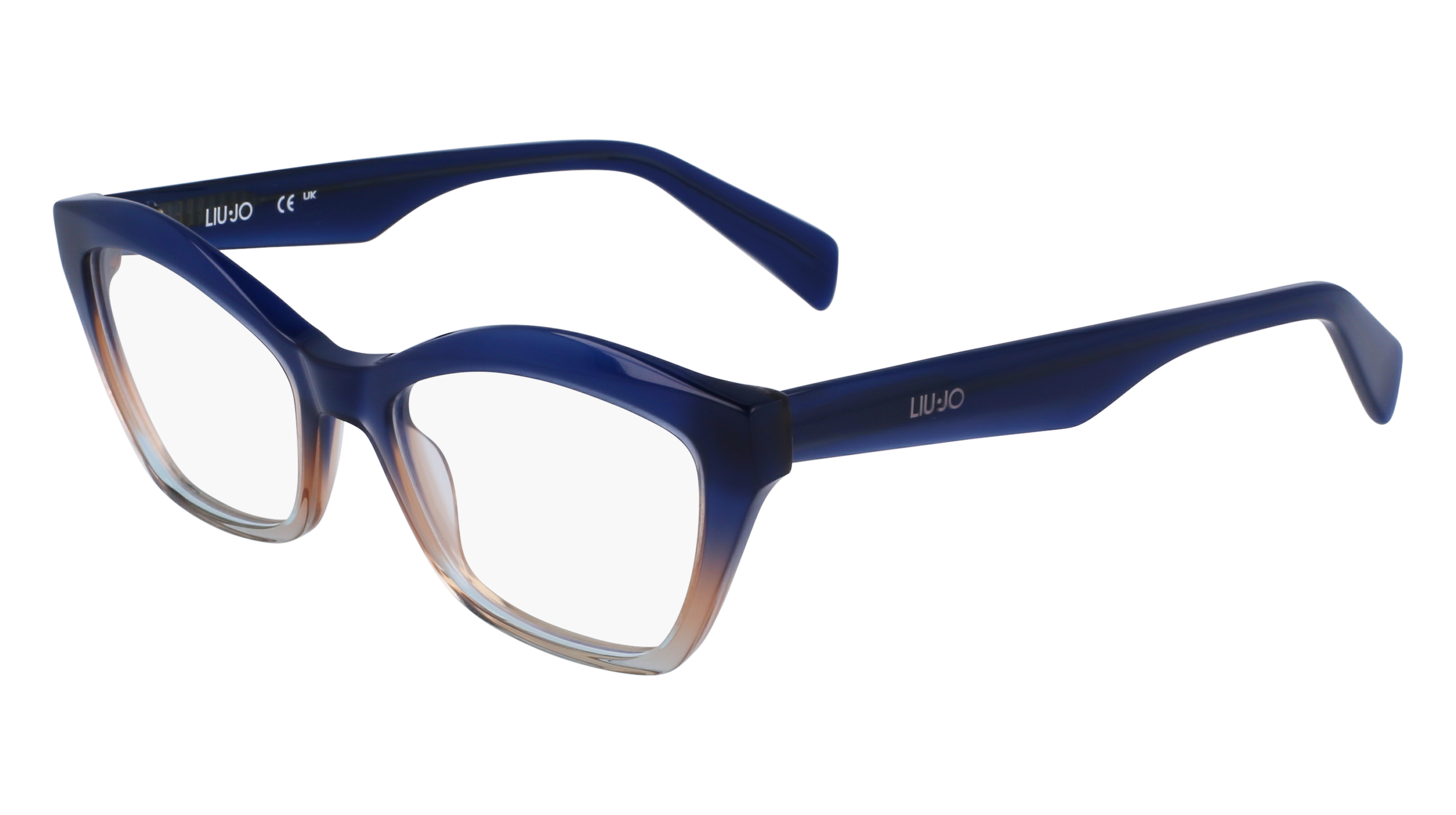 0886895641494 - DAMEN LJ2800 439 Rahmen von BRILLEN Acetat Blau  Katzenauge Normal Normal