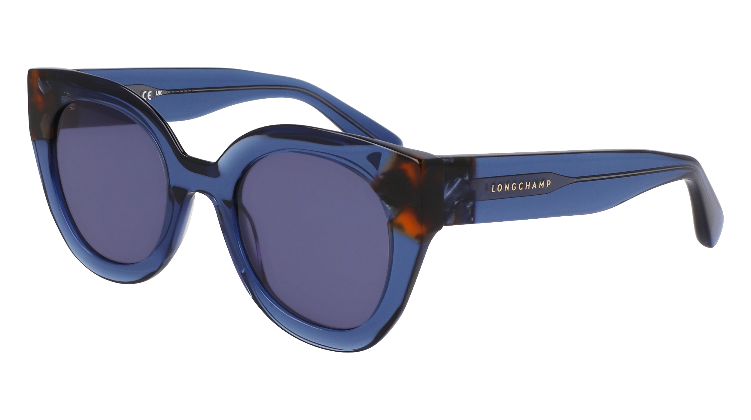 0886895644365 - LONGCHAMP DAMEN LO750S 430 Gläser SONNENBRILLEN Acetat Blau  Kreisel Normal Normal