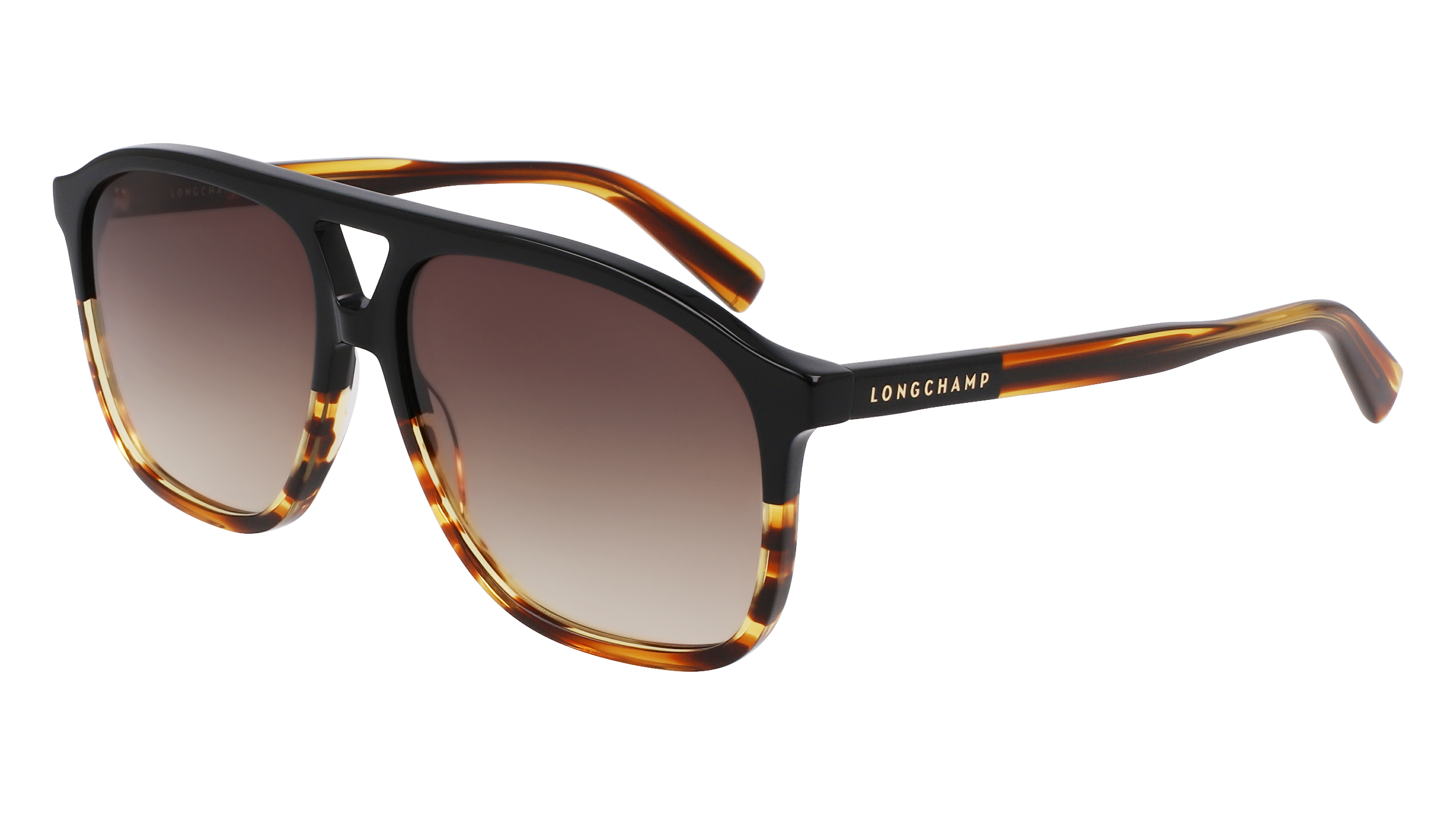 0886895644891 - LONGCHAMP DAMEN LO751S 011 Gläser SONNENBRILLEN Acetat Schwarz  Pilot Normal Normal