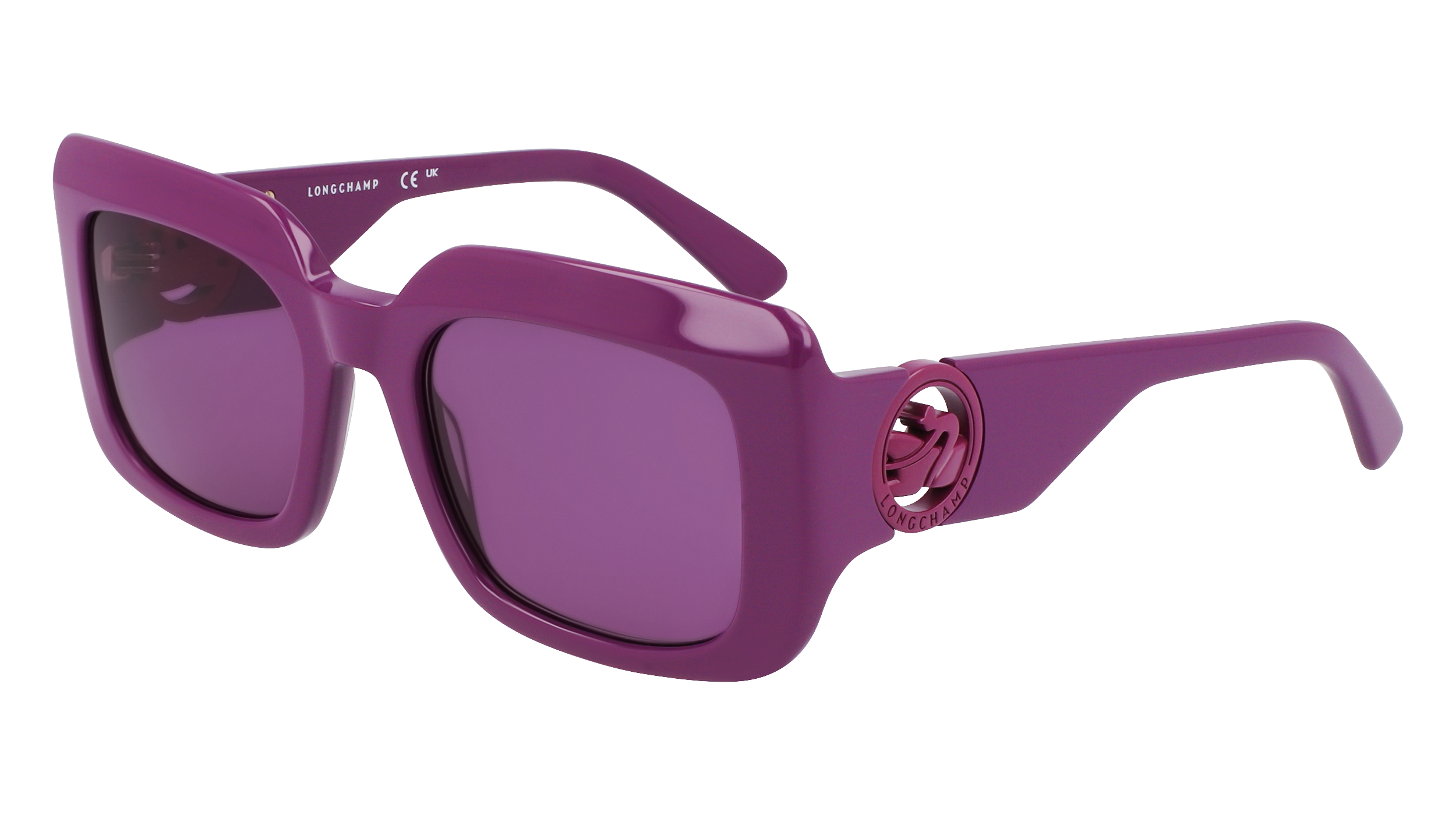 0886895645973 - LONGCHAMP Damen LO753S 500 Gläser SONNENBRILLEN Acetat Violett  Quadratisch Normal Normal