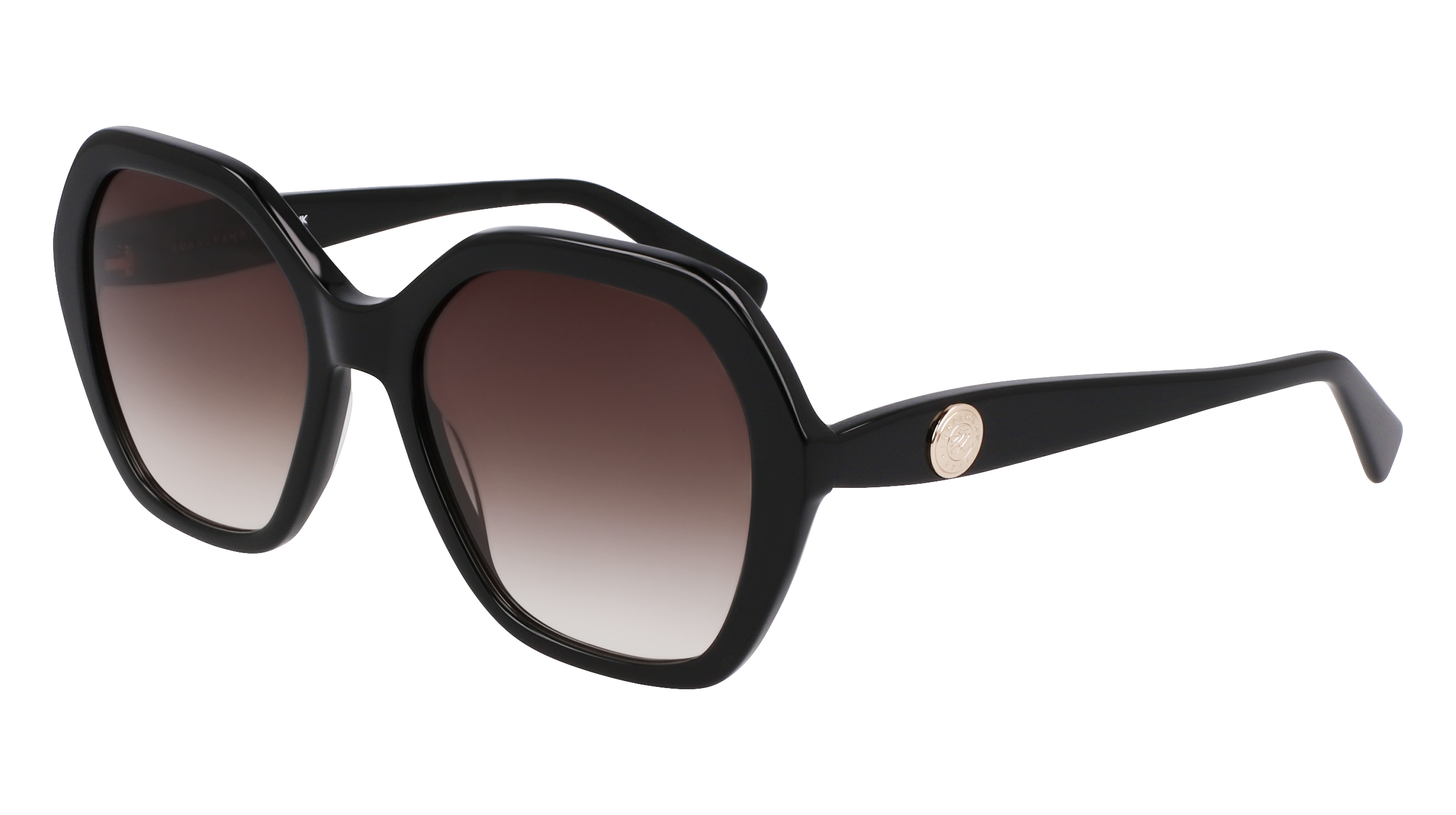 0886895645980 - LONGCHAMP Damen LO759S 001 Gläser SONNENBRILLEN Acetat Schwarz  Quadratisch Normal Normal