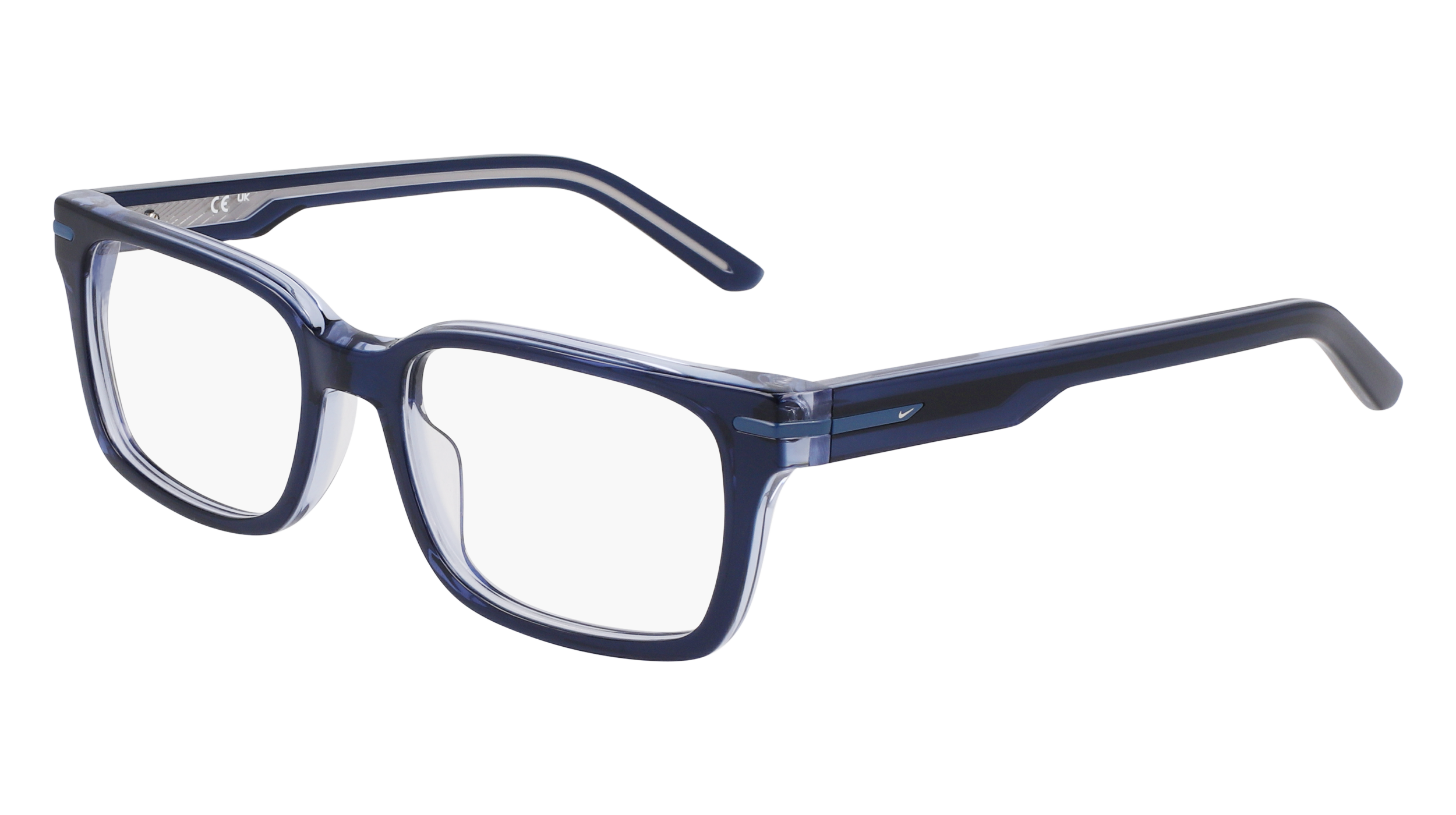 0886895652155 - Herren NIKE 7174 406 Rahmen von BRILLEN Acetat Blau  Quadratisch Normal Photochromatisch