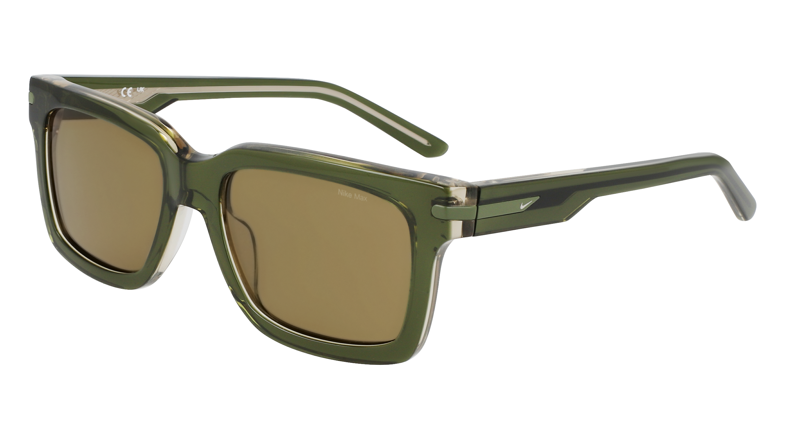 0886895652278 - Herren NIKE CRESCENT I EV24017 390 Gläser SONNENBRILLEN Acetat Grün  Quadratisch Normal Photochromatisch