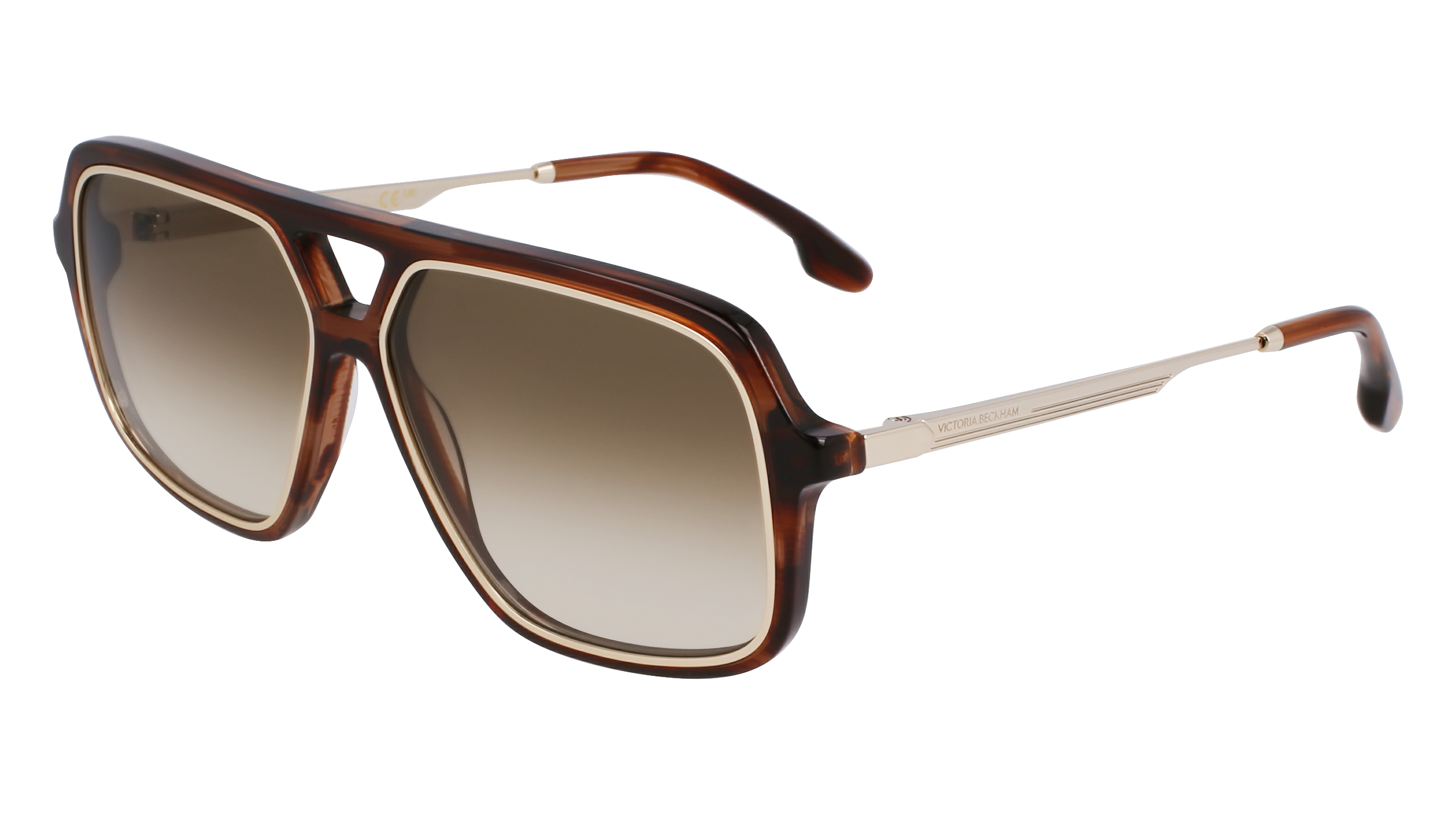 0886895654395 - Damen VB246S 227 Gläser SONNENBRILLEN Acetat Braun  Quadratisch Normal