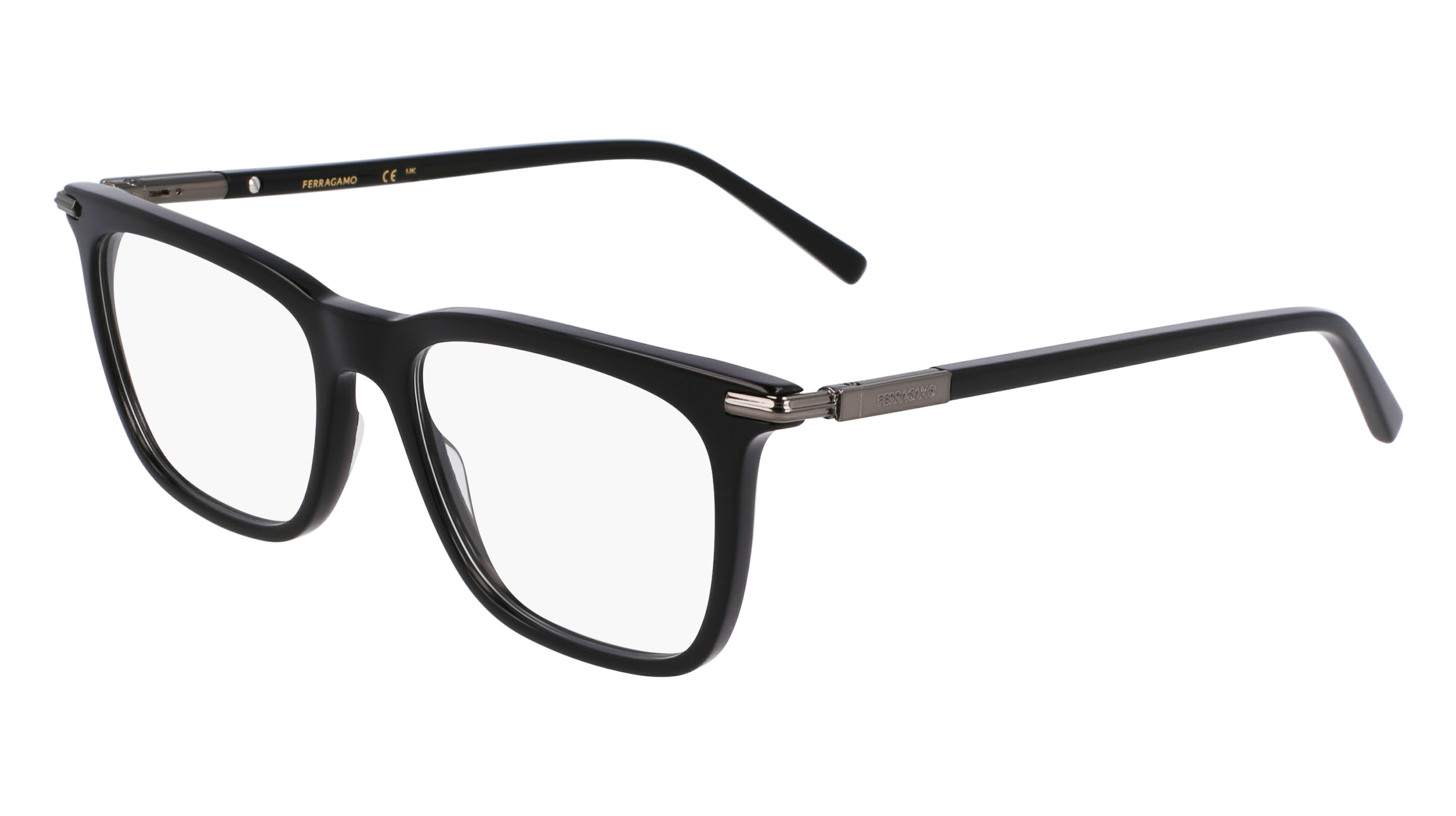 0886895654418 - Herren SF3007 001 Rahmen von BRILLEN Acetat Schwarz  Quadratisch Normal