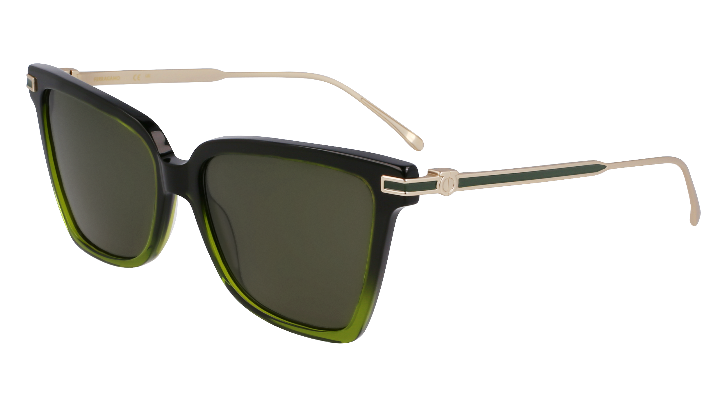 0886895657211 - DAMEN SF2036S 316 Gläser SONNENBRILLEN Acetat Grün  Schmetterling Normal