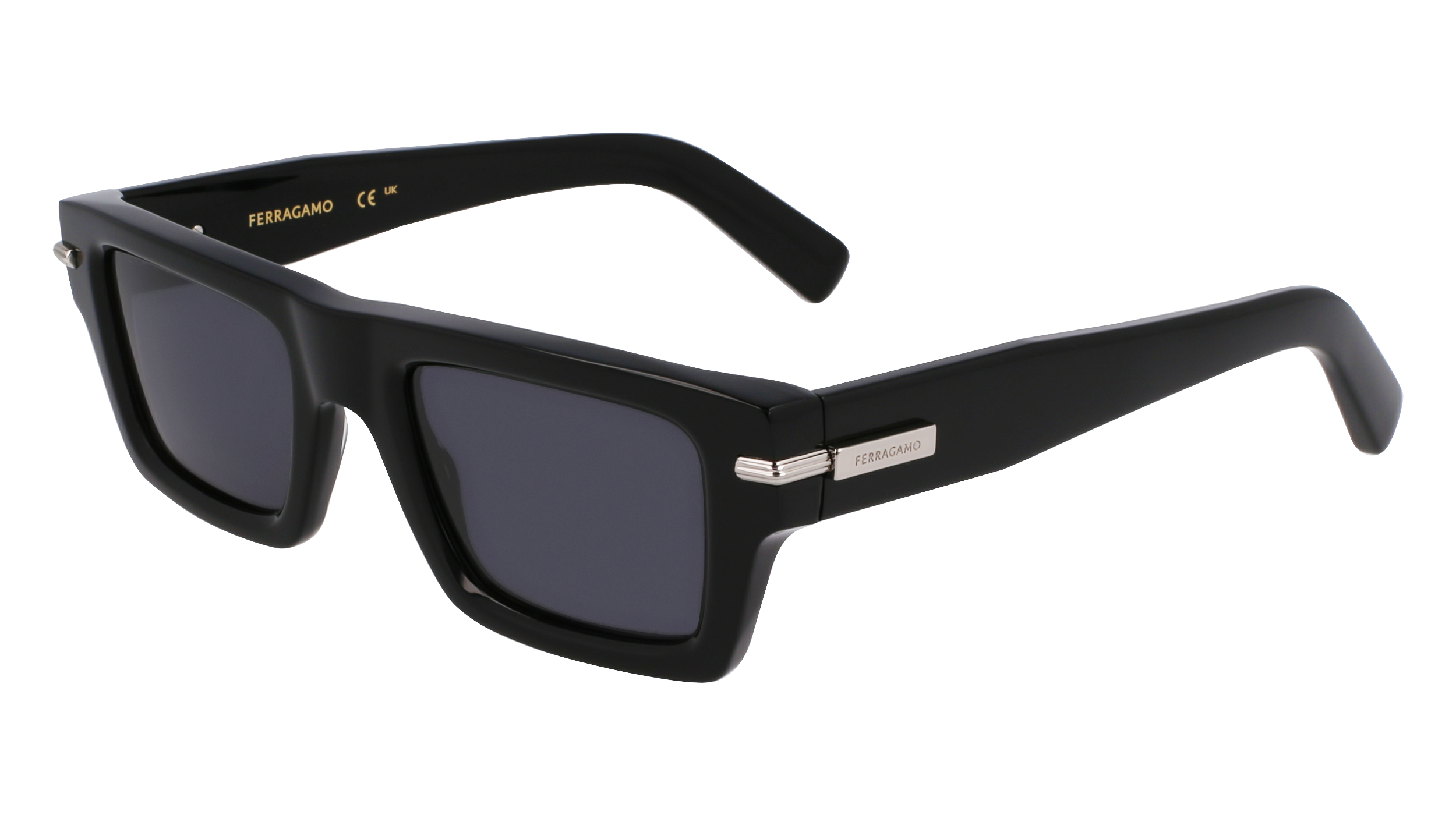 0886895657273 - Herren SF2034S 001 Gläser SONNENBRILLEN Acetat Schwarz  Quadratisch Normal