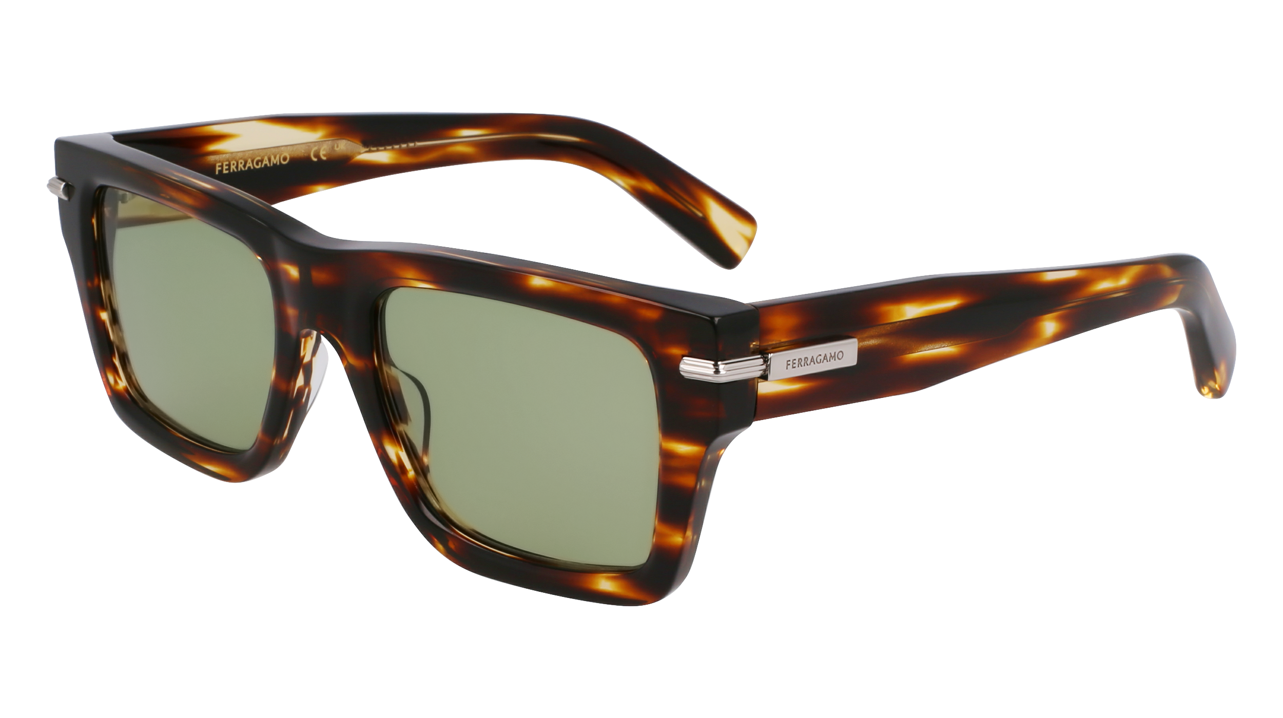 0886895657341 - Herren SF2033S 216 Gläser SONNENBRILLEN Acetat Braun  Quadratisch Normal