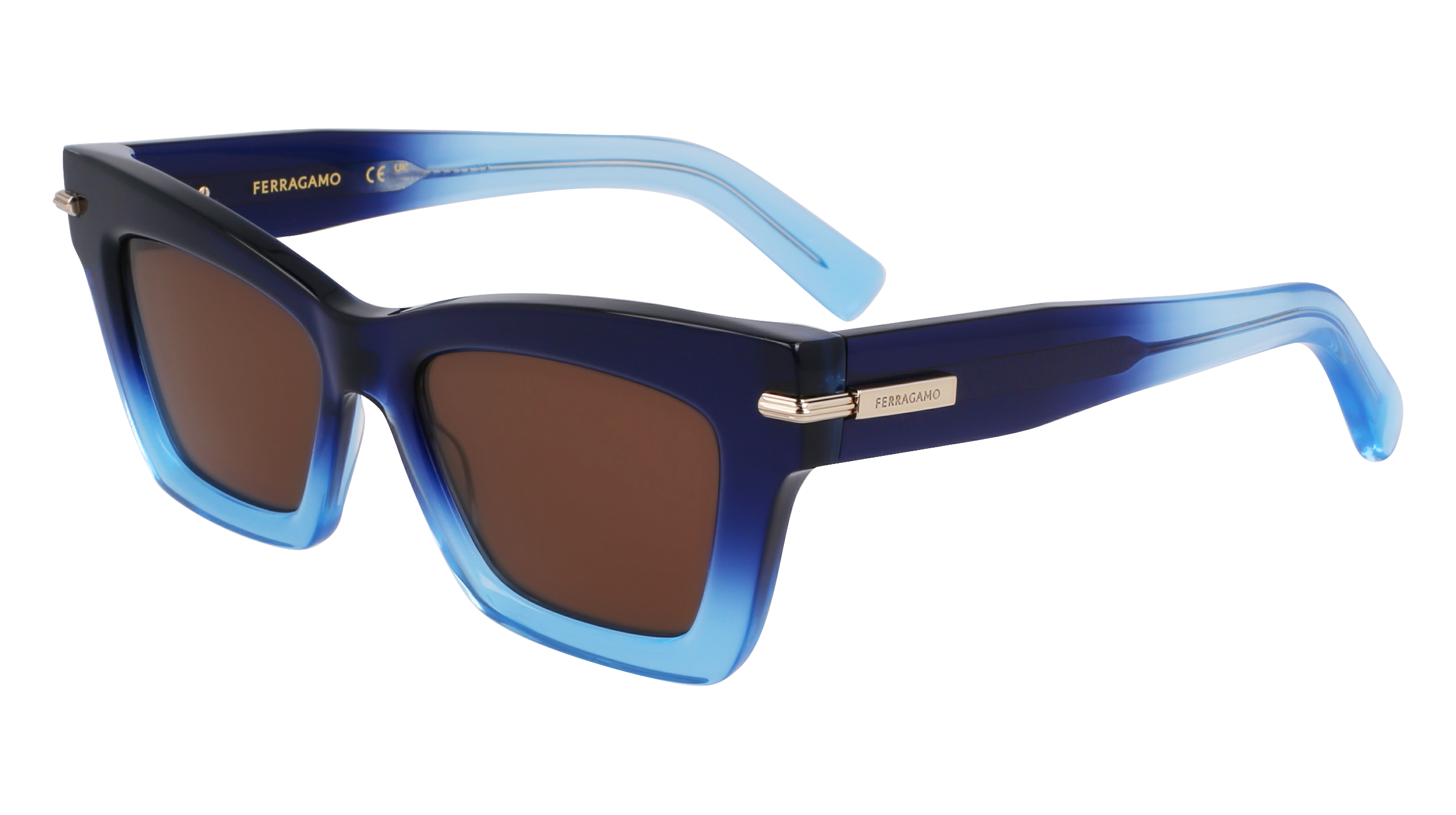 0886895657440 - Damen SF2031S 415 Gläser SONNENBRILLEN Acetat Blau  Quadratisch Normal