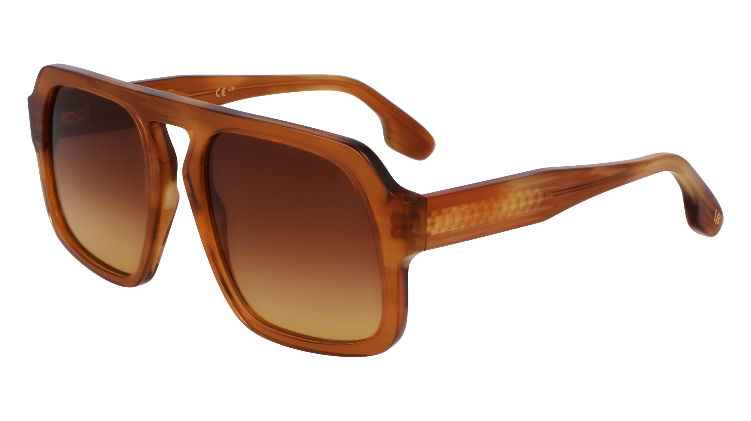 0886895658270 - Damen VB674S 773 Gläser SONNENBRILLEN Acetat Braun  Quadratisch Normal