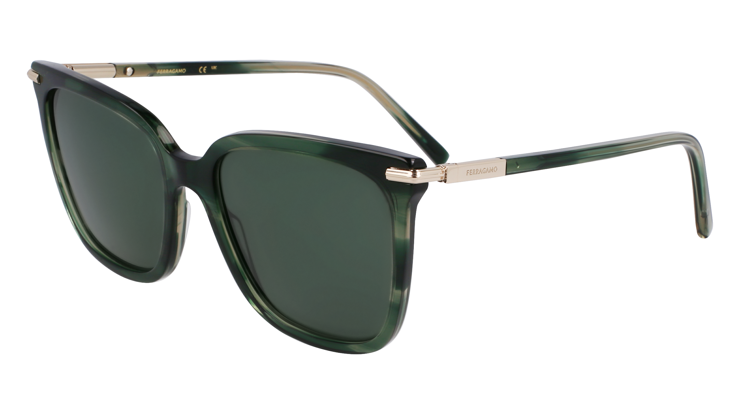 0886895658324 - DAMEN SF2037S 315 Gläser SONNENBRILLEN Acetat Grün  Schmetterling Normal