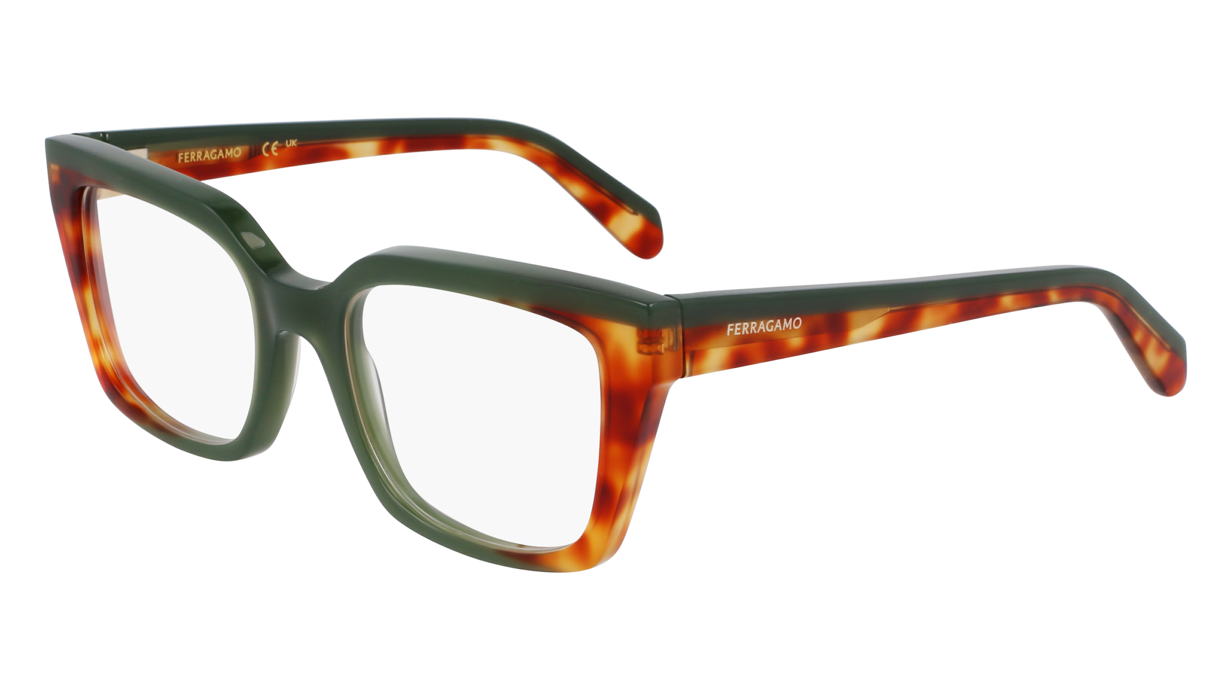 0886895659420 - Damen SF3010 335 Rahmen von BRILLEN Acetat Grün  Quadratisch Normal