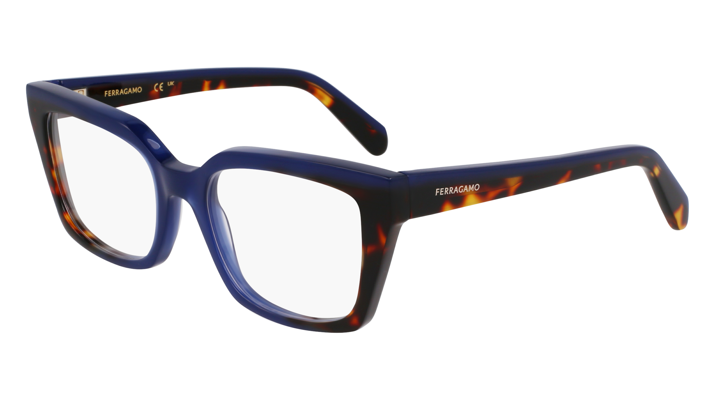 0886895659437 - Damen SF3010 424 Rahmen von BRILLEN Acetat Blau  Quadratisch Normal