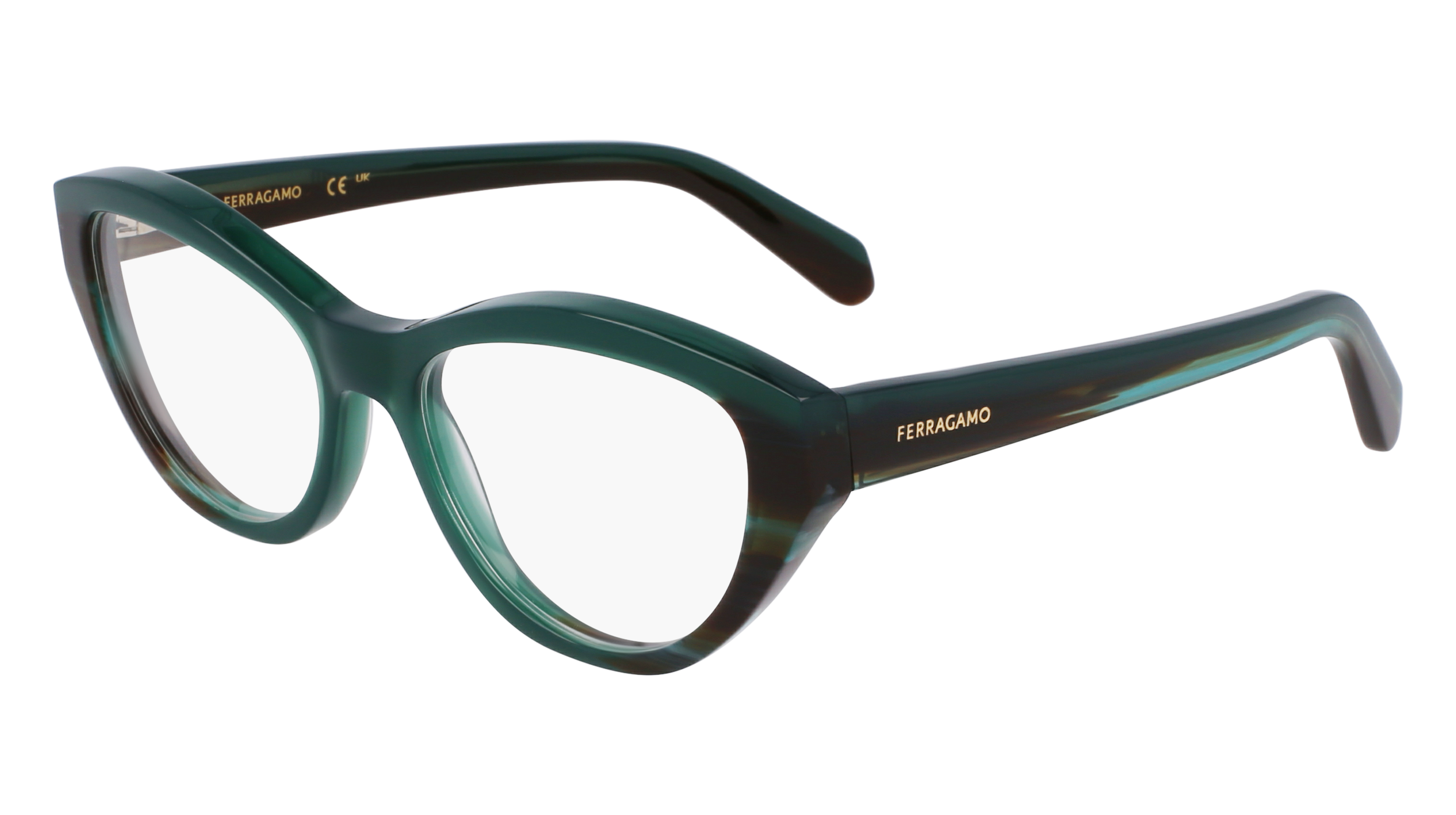 0886895660297 - DAMEN SF3011 336 Rahmen von BRILLEN Acetat Grün  Katzenauge Normal