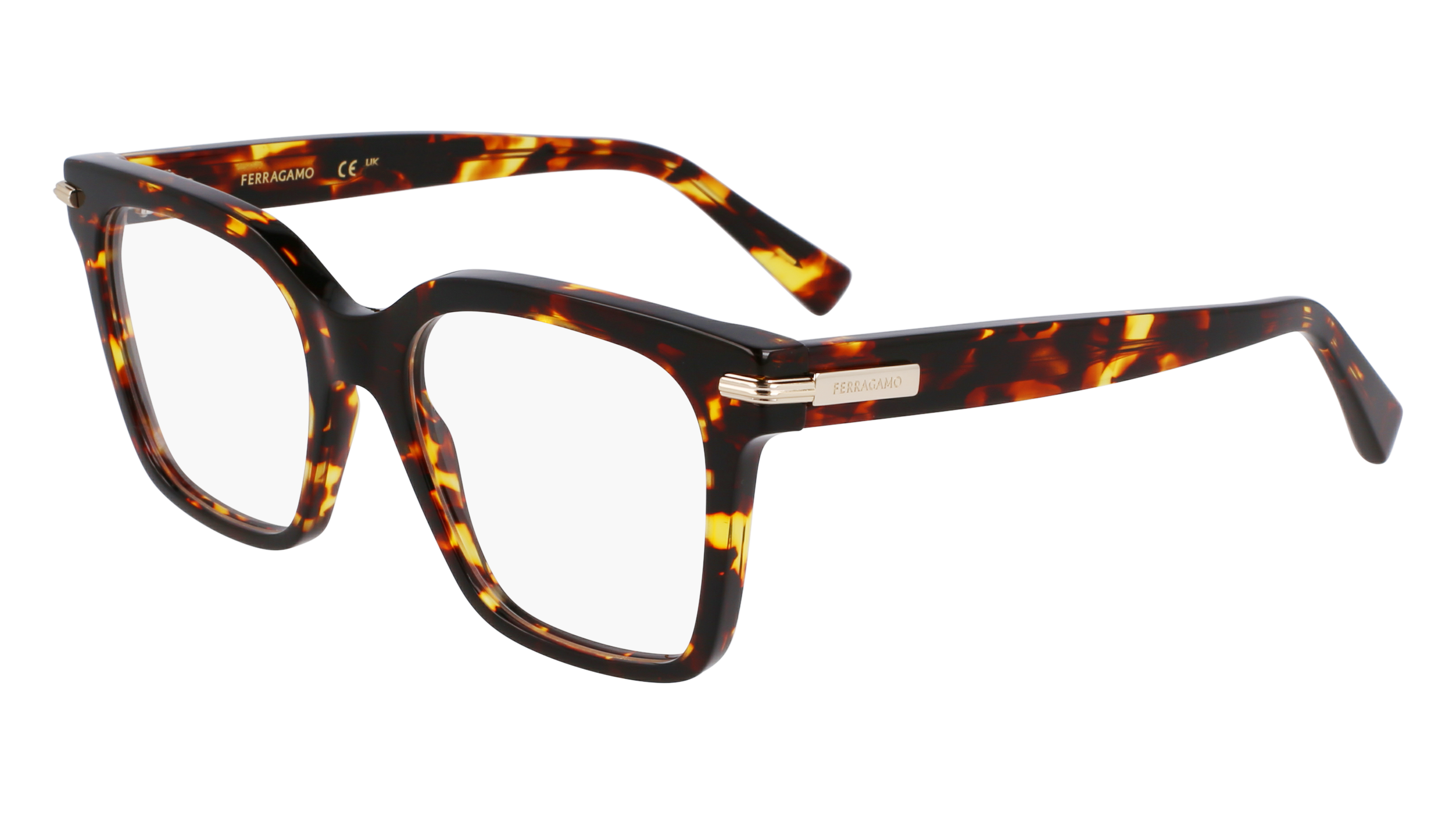 0886895660587 - Damen SF3009 242 Rahmen von BRILLEN Acetat Havanna  Quadratisch Normal