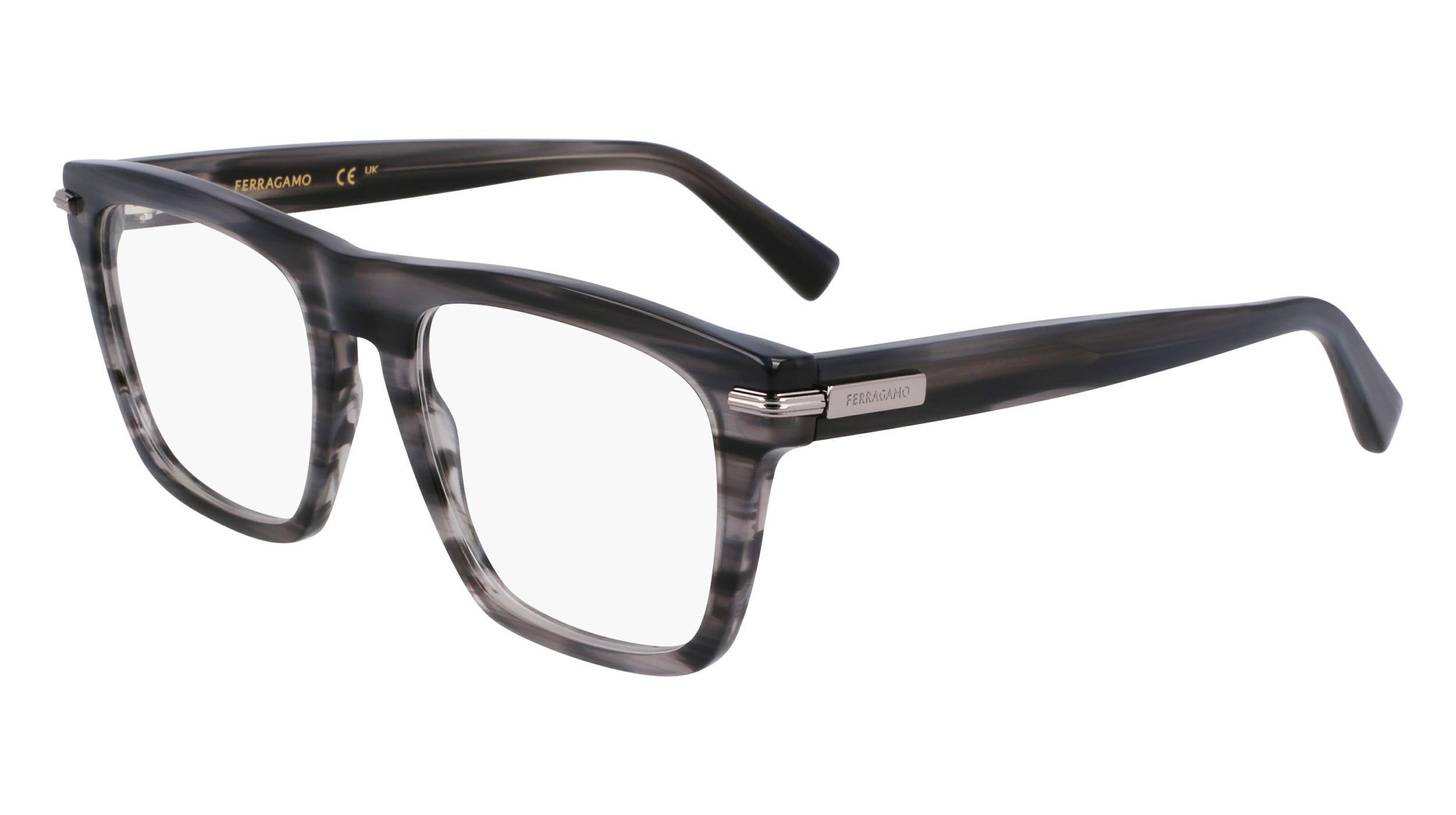 0886895660853 - Herren SF3015 014 Rahmen von BRILLEN Acetat Grau  Quadratisch Normal