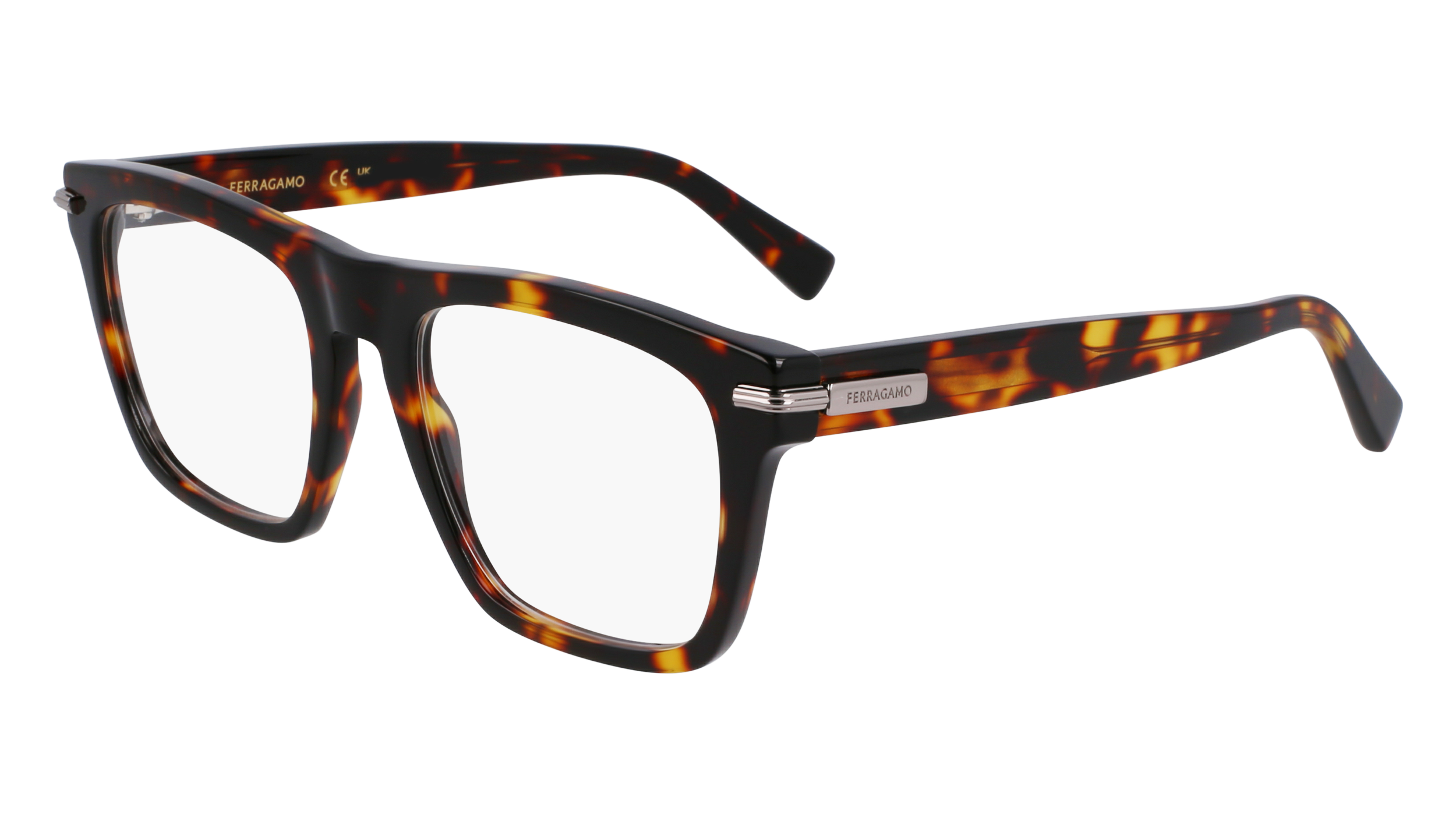 0886895660877 - Herren SF3015 242 Rahmen von BRILLEN Acetat Havanna  Quadratisch Normal