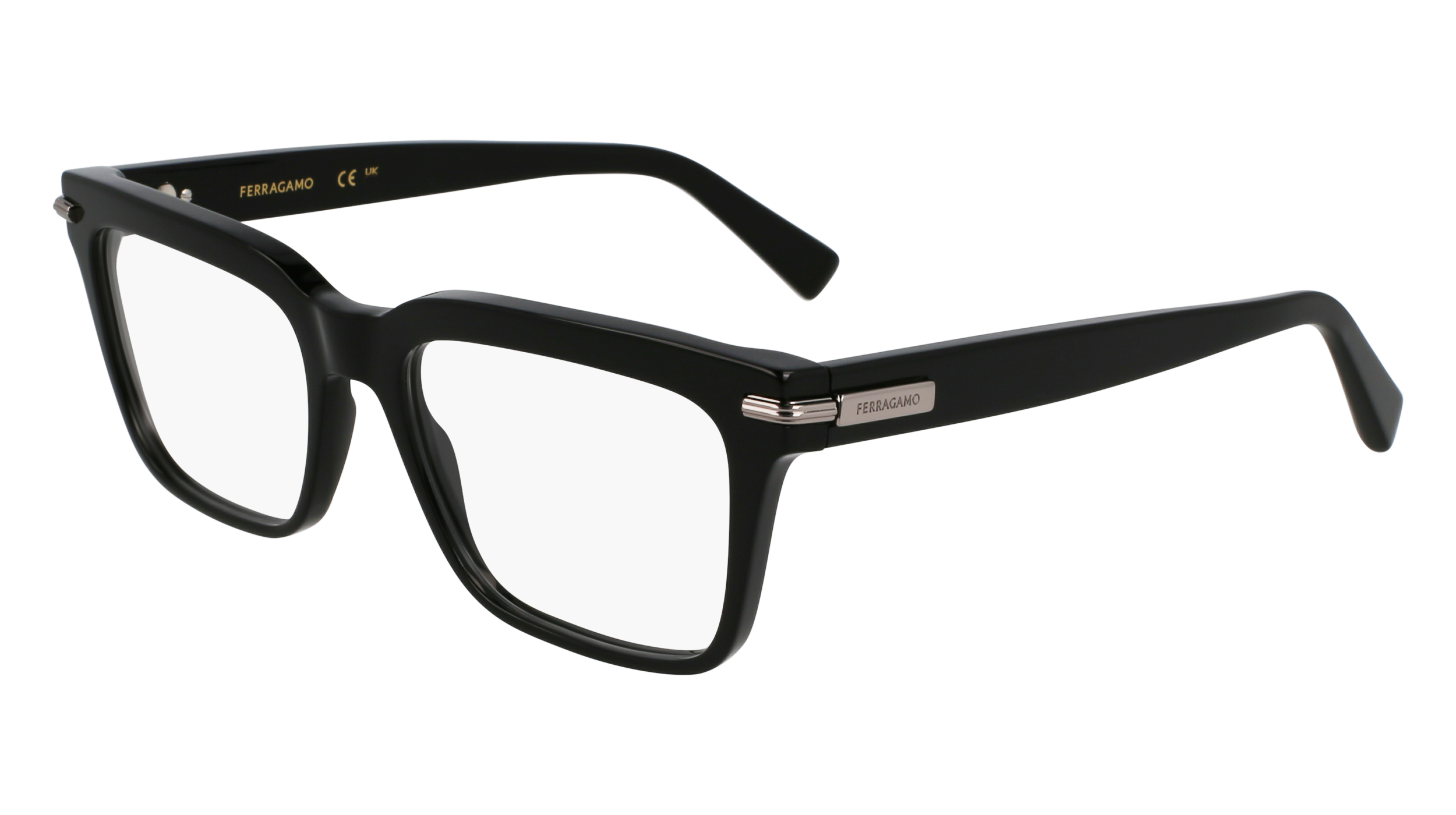 0886895660884 - Herren SF3014 001 Rahmen von BRILLEN Acetat Schwarz  Quadratisch Normal