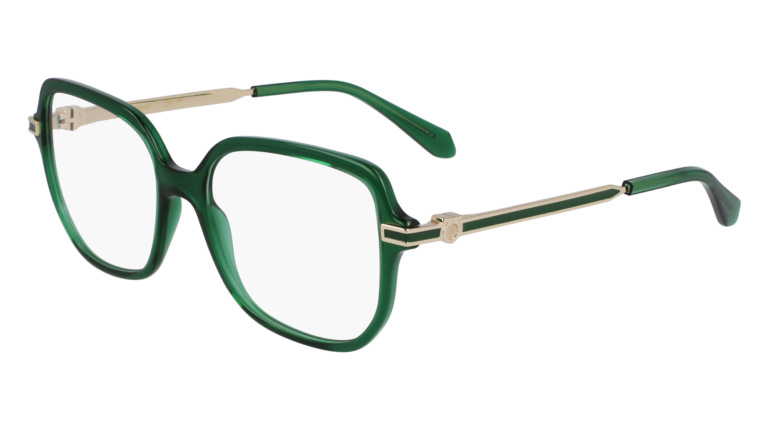 0886895661034 - Damen SF3012 317 Rahmen von BRILLEN Acetat Grün  Quadratisch Normal